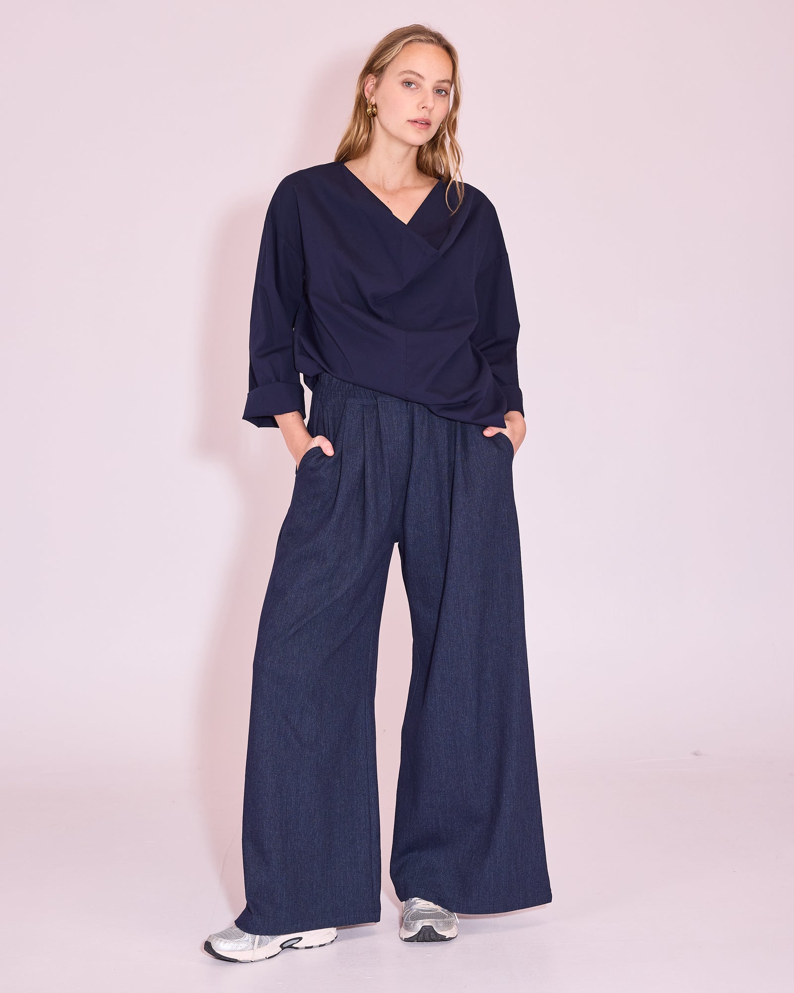 Jeree blouse in midnight blue