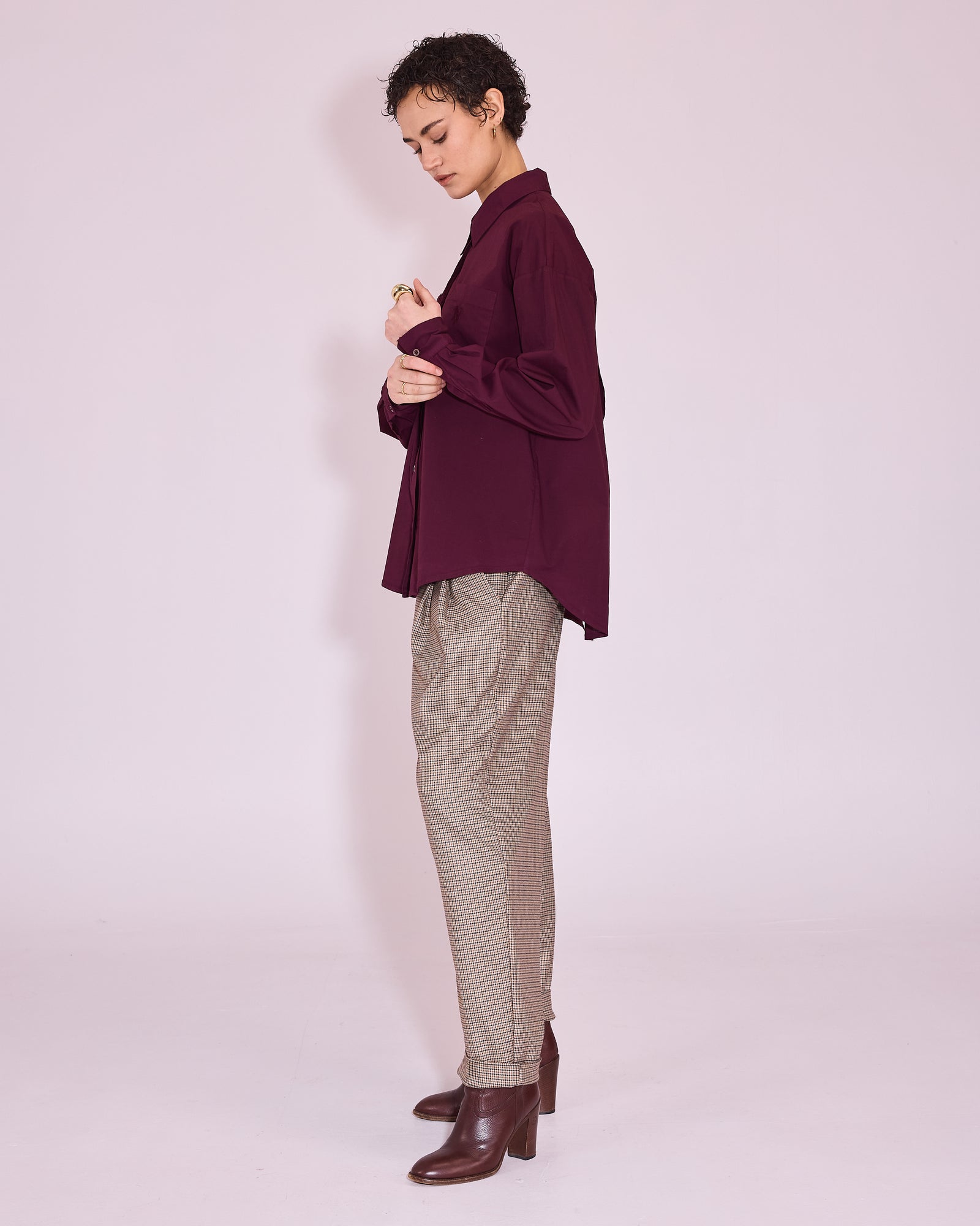 Gabri hemd in plum