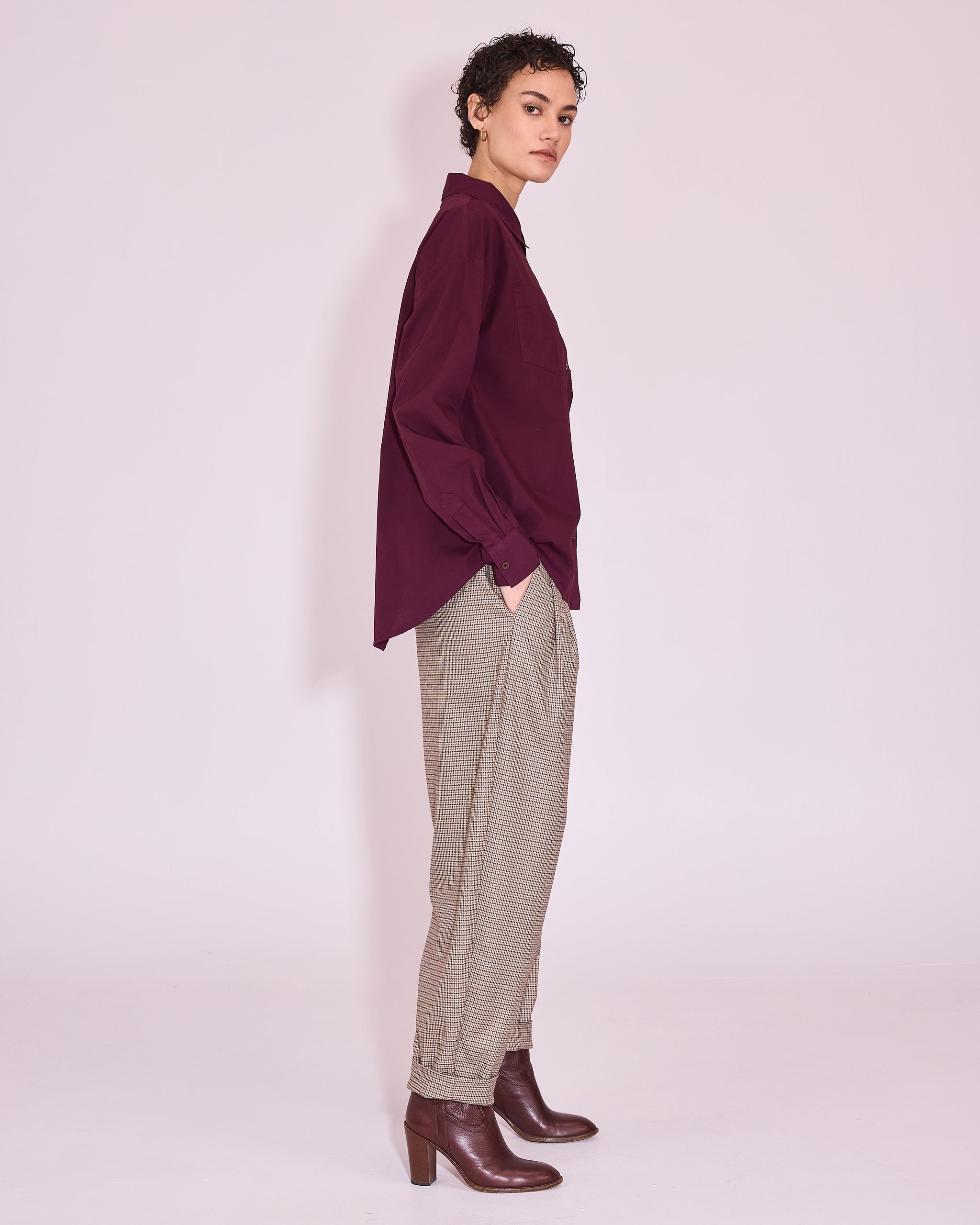 Gabri hemd in plum