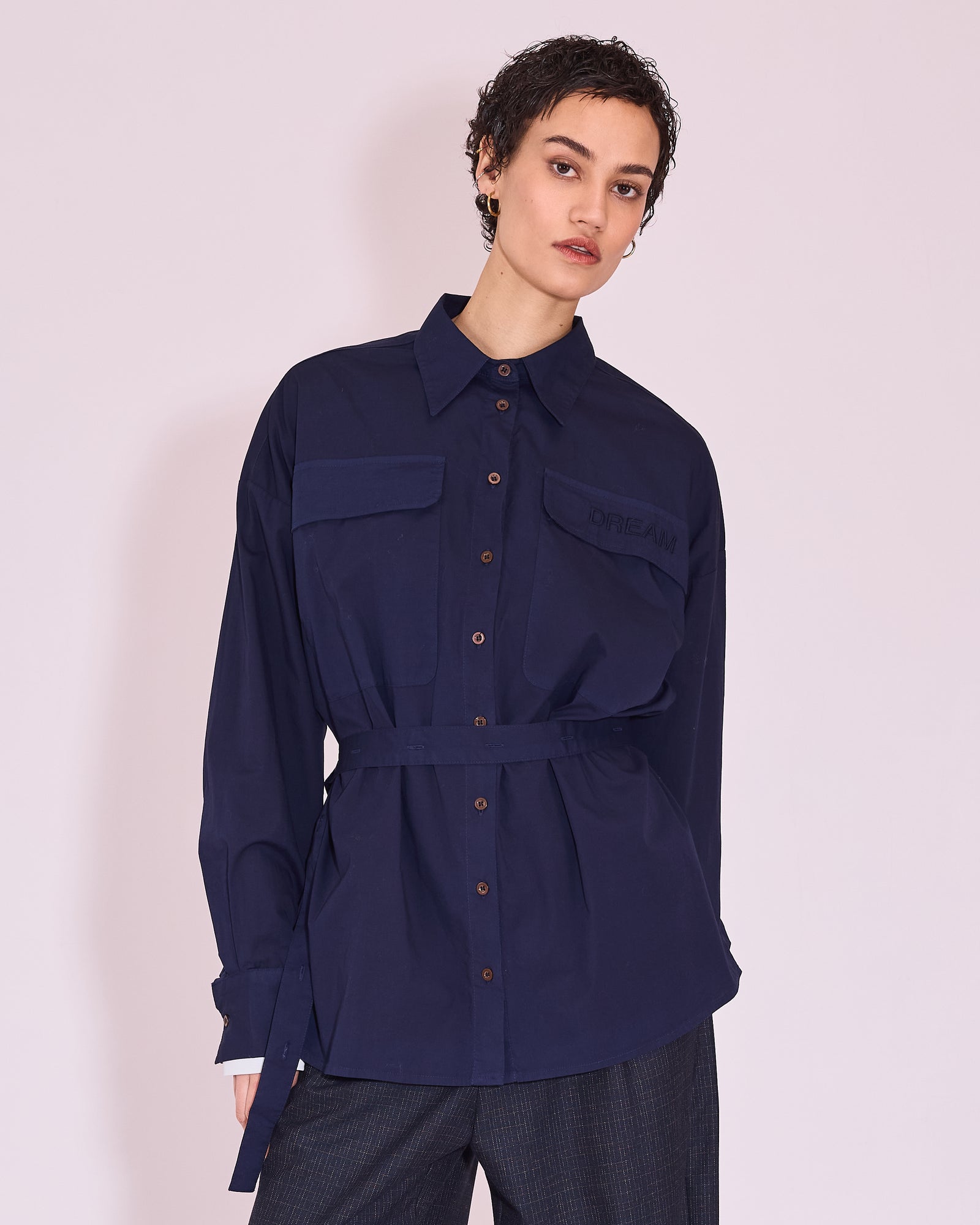 Jonelle hemd in midnight blue