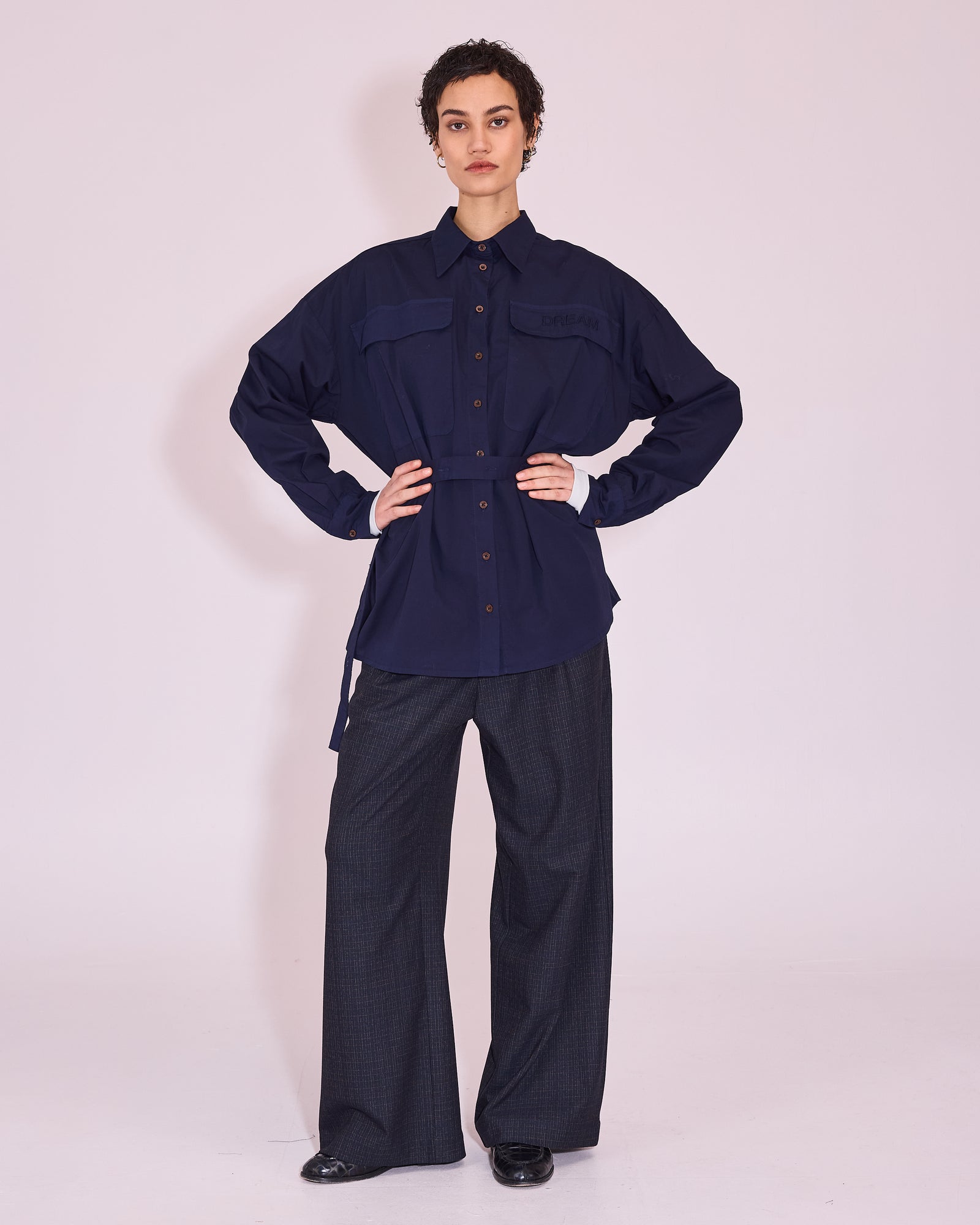 Jonelle hemd in midnight blue