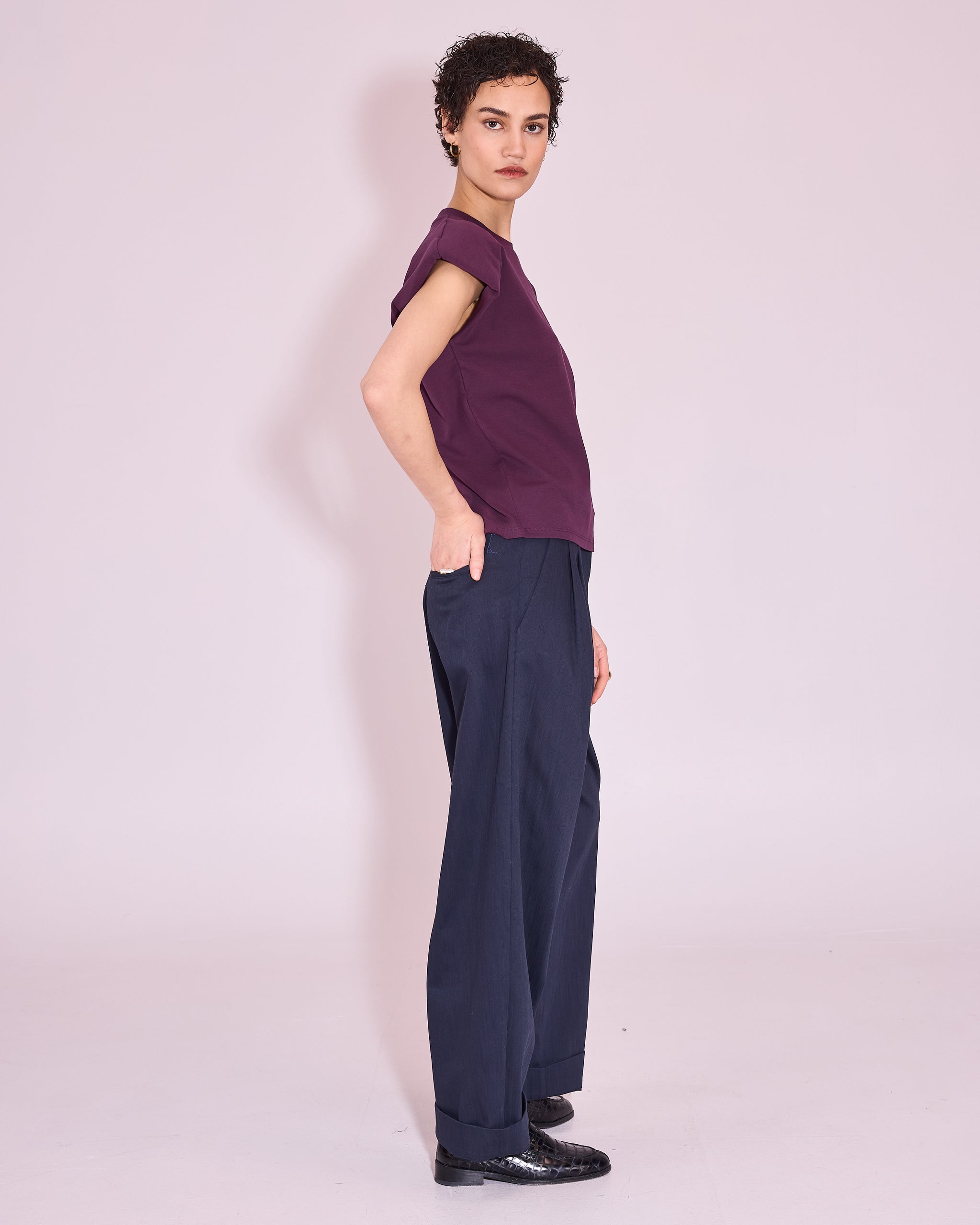 Jemma T-shirt in plum