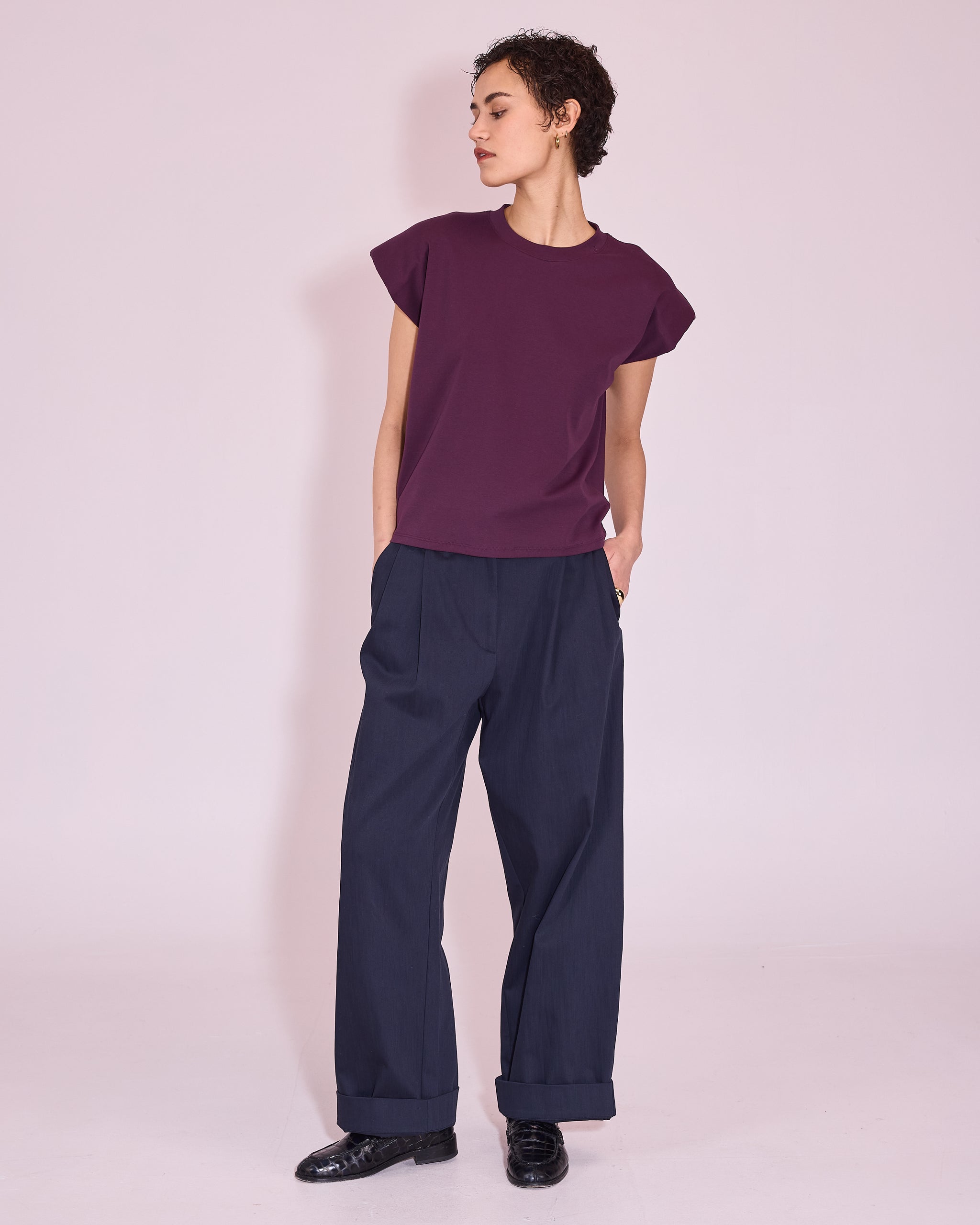 Jemma T-shirt in plum