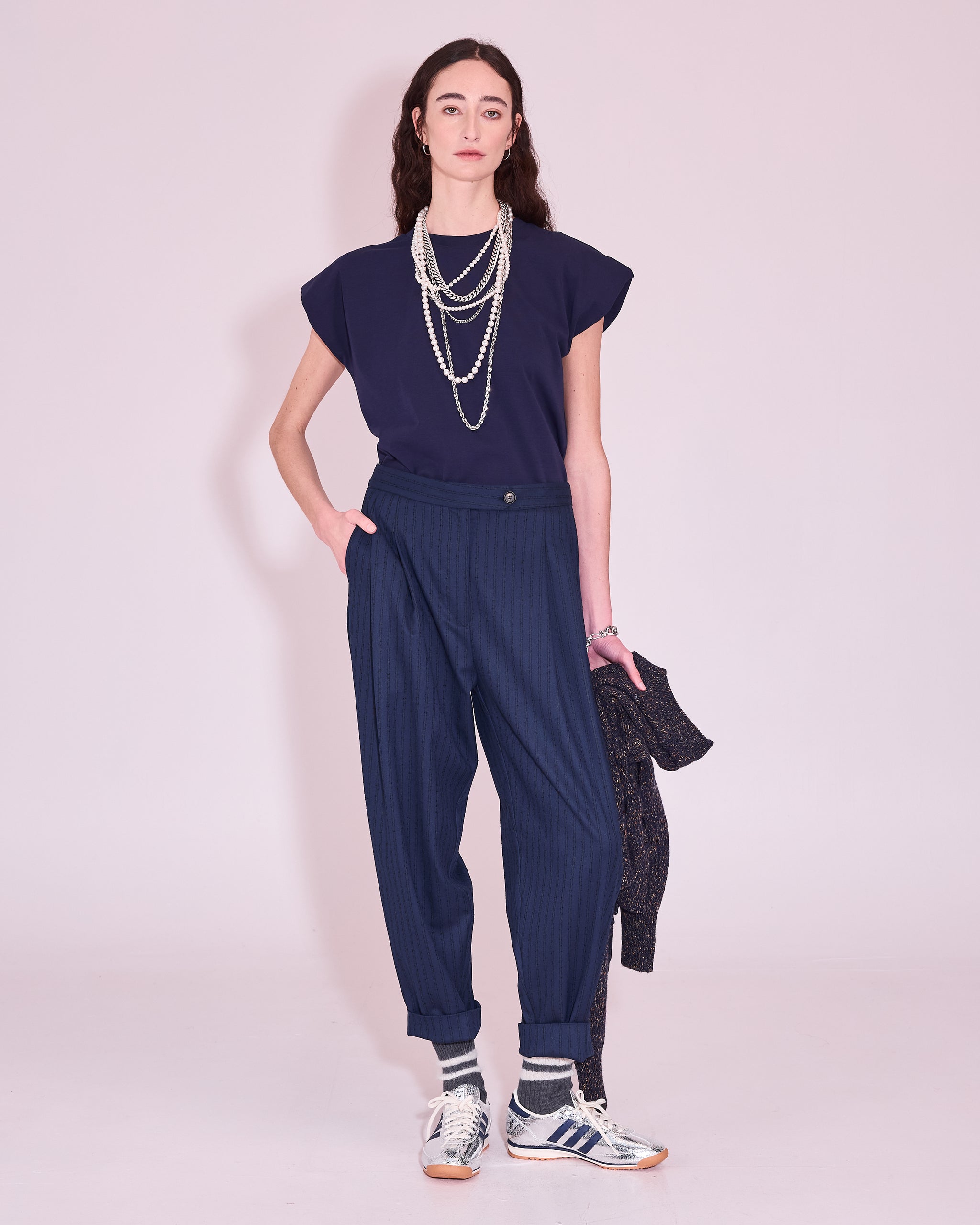 Jemma T-shirt in midnight blue
