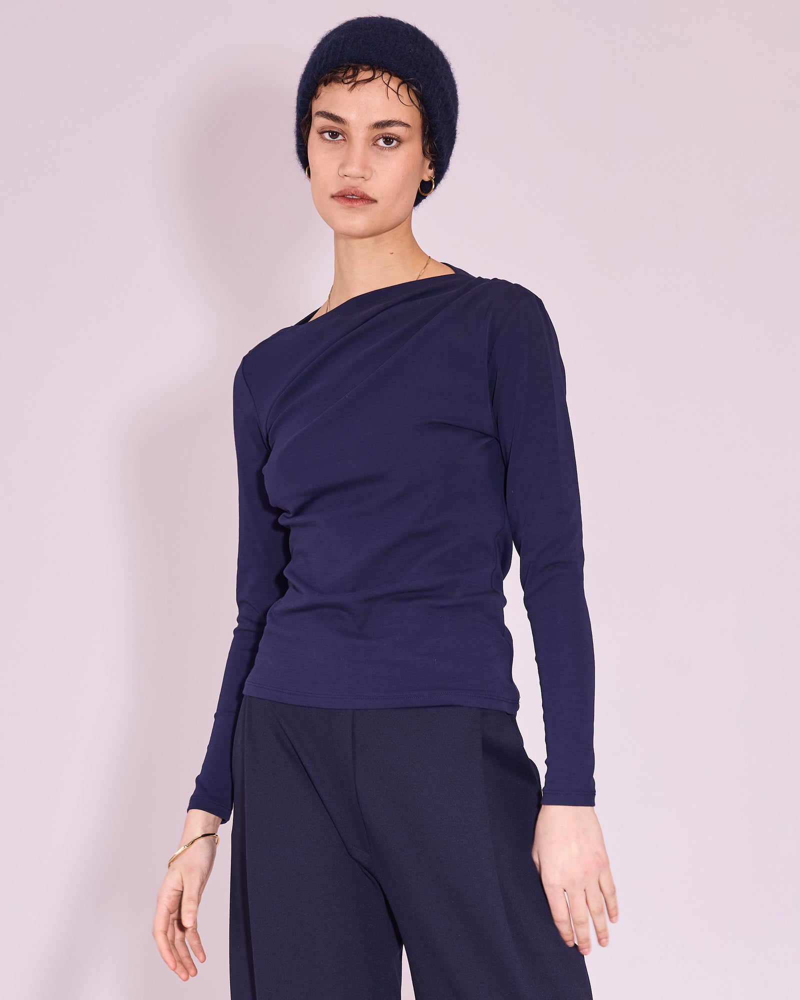 Elaine T-shirt in midnight blue