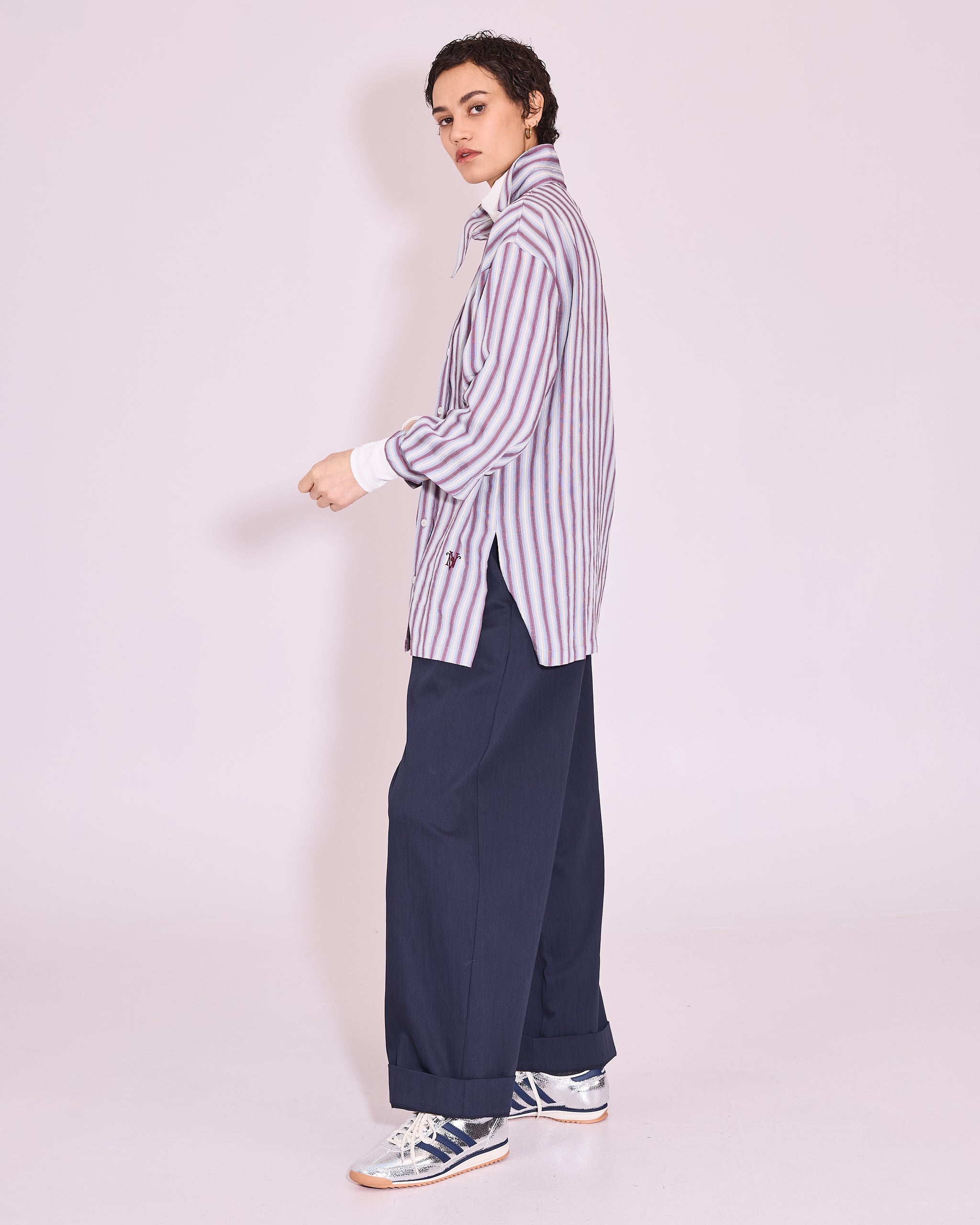 Gisely witte rolkraag T-shirt