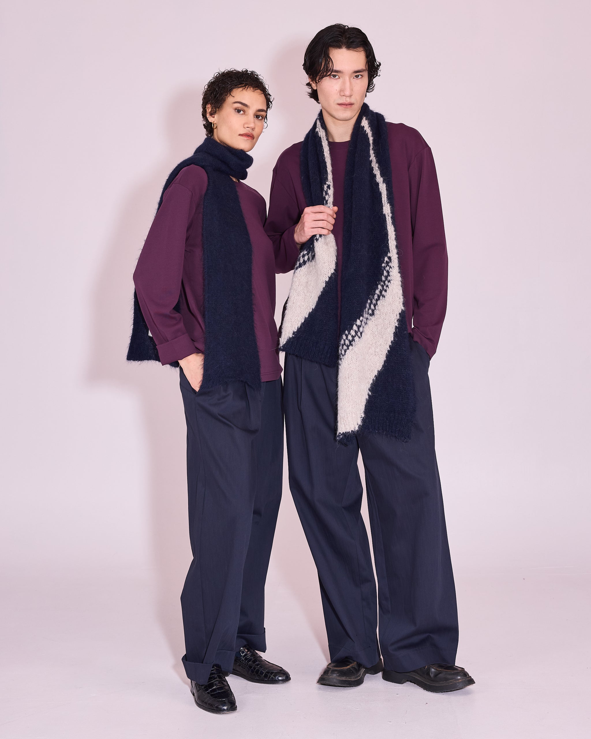 Geoff T-shirt in plum