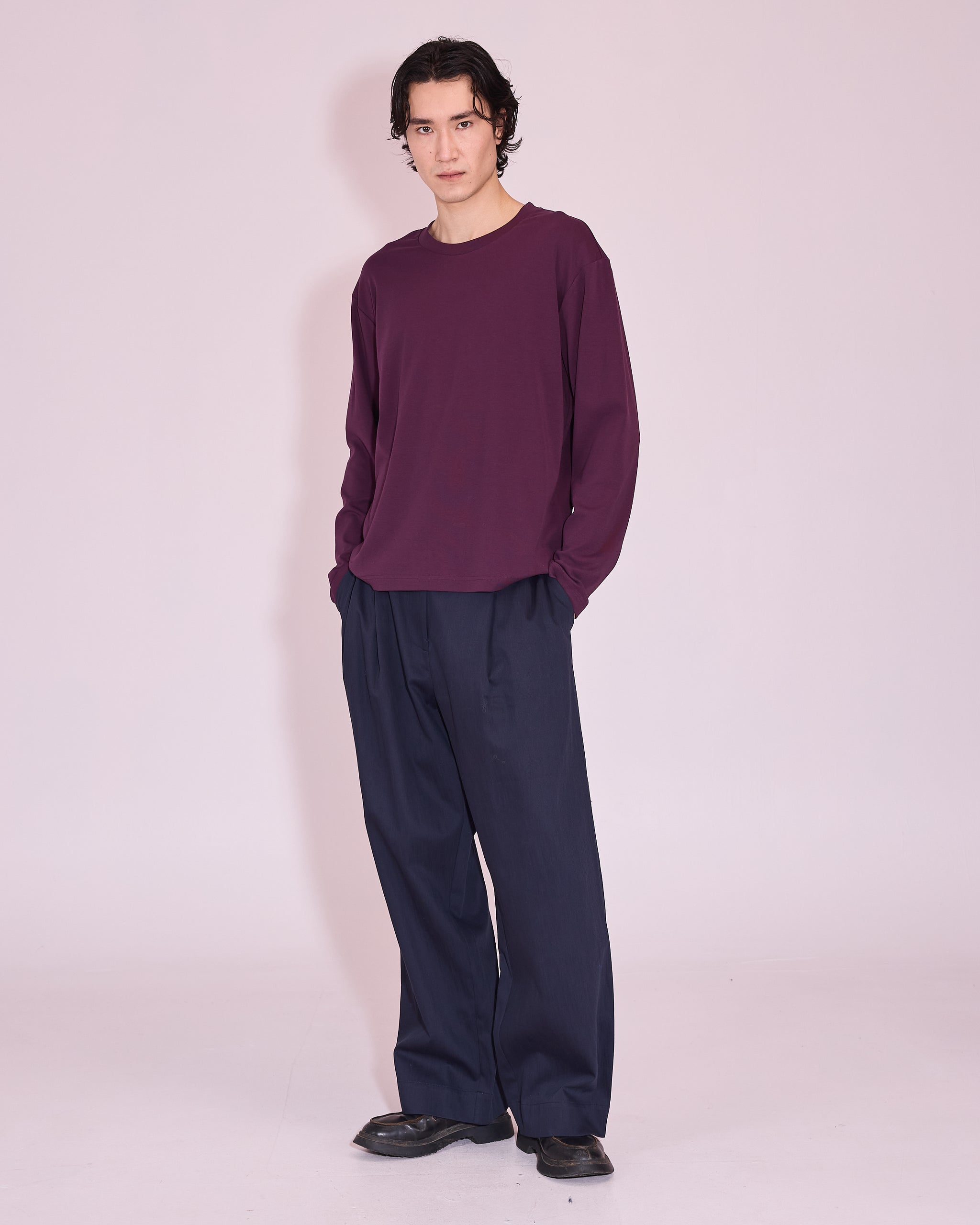 Geoff T-shirt in plum