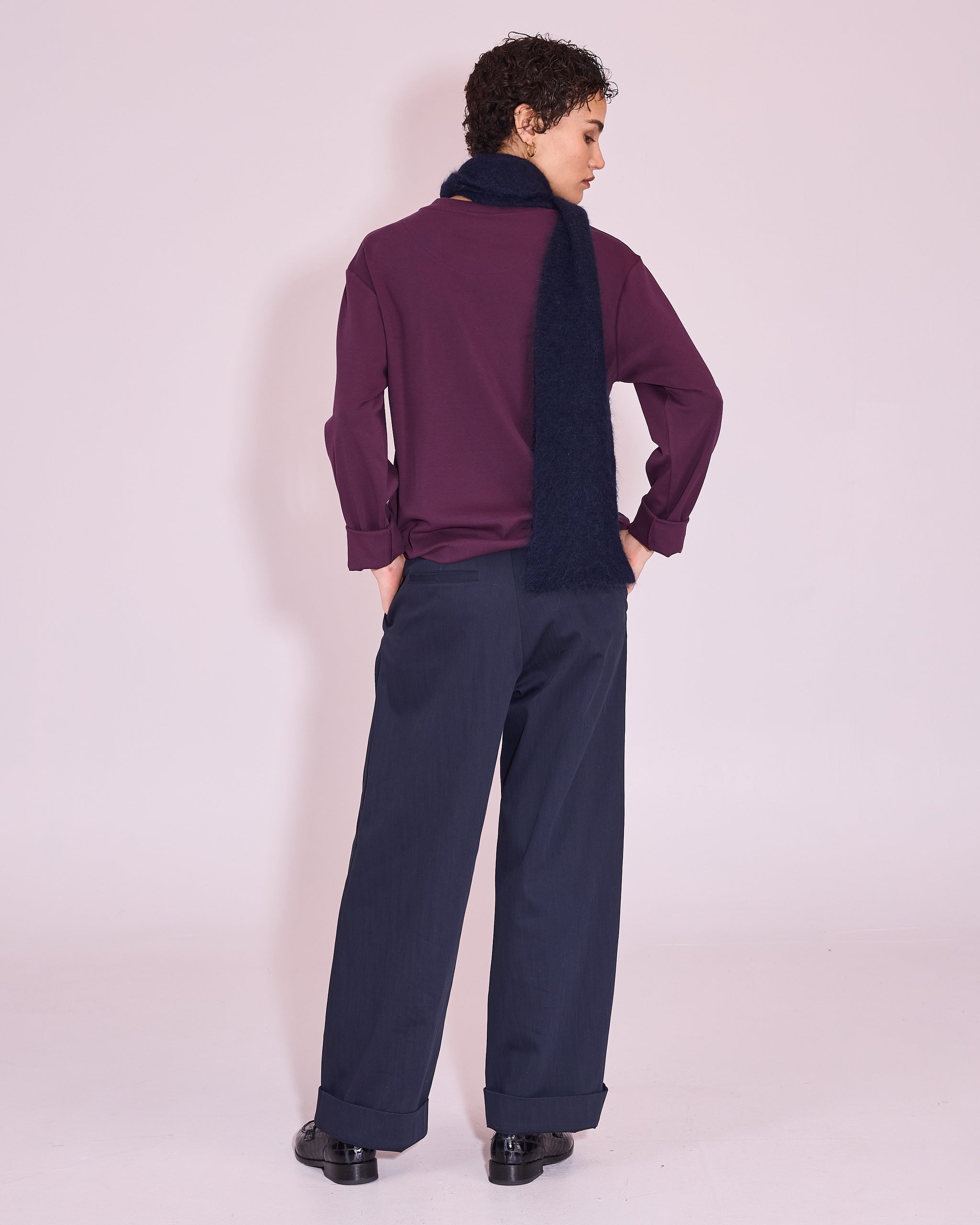 Geoff T-shirt in plum