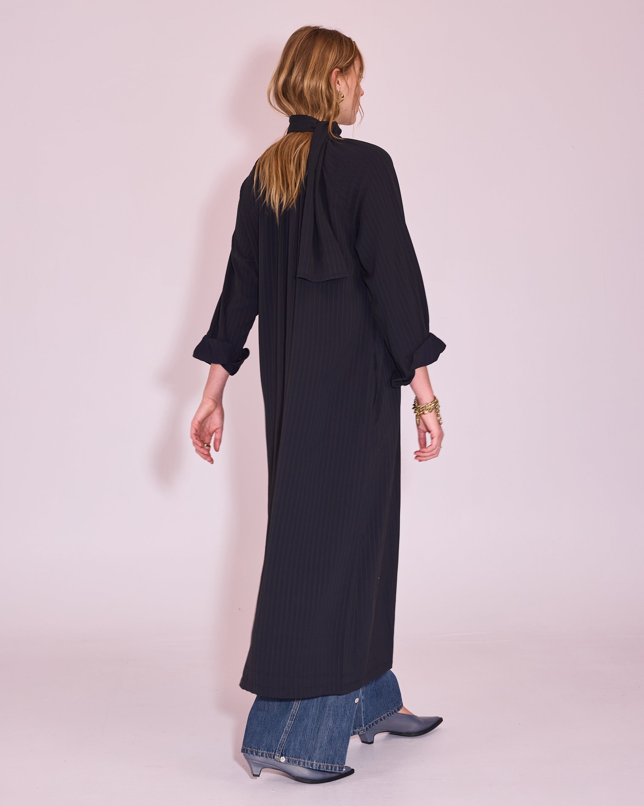 Jade dress in dark blue / green
