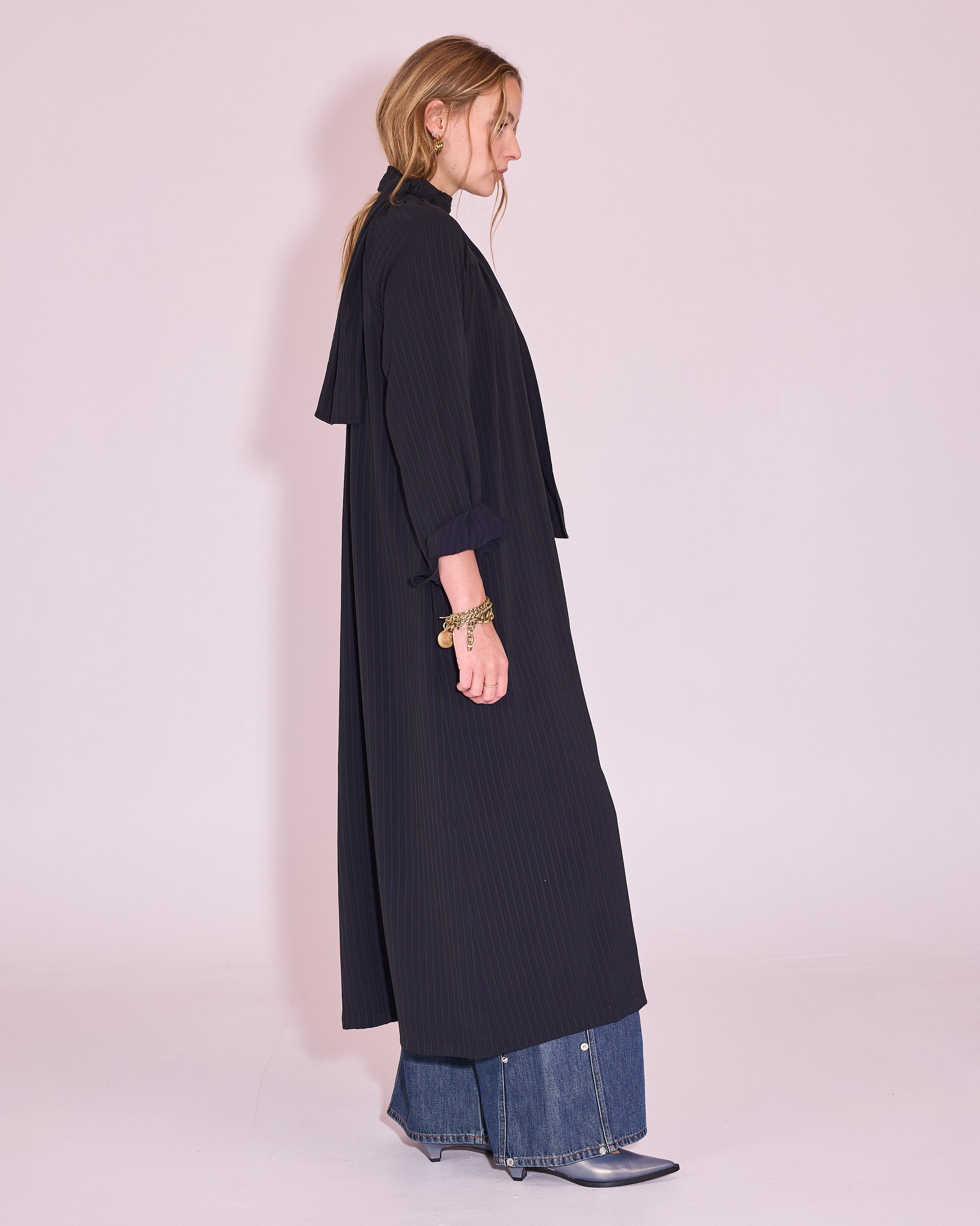 Jade dress in dark blue / green