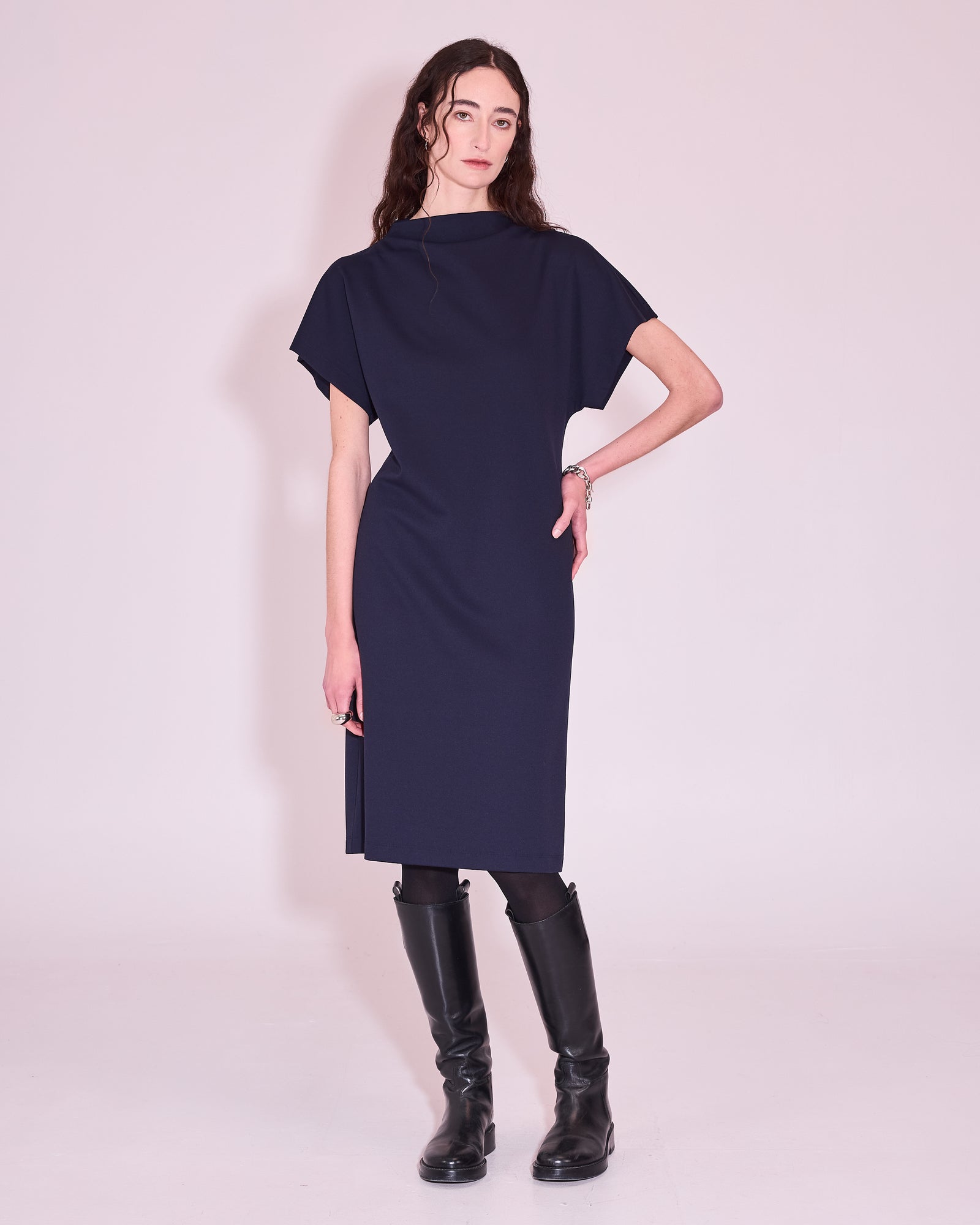 Julina jurk in navy