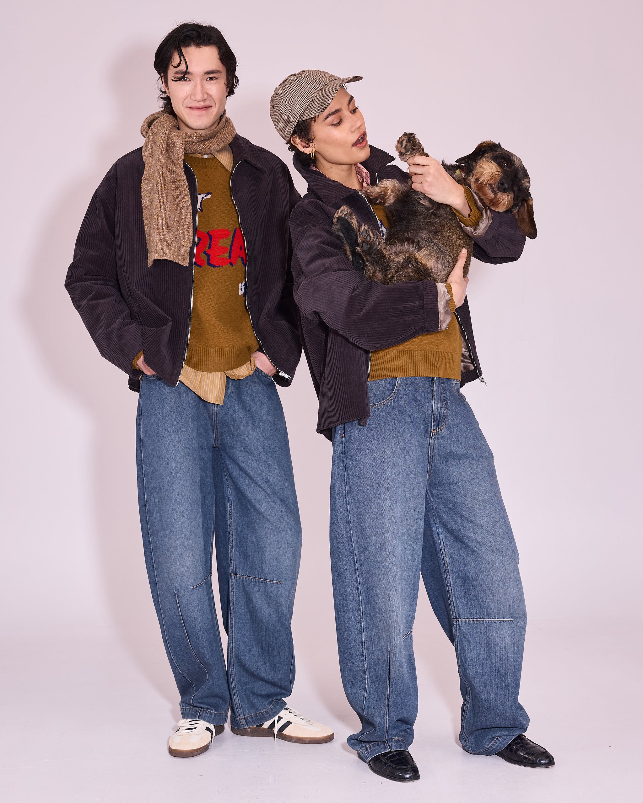 Jan jas in black bean heavy corduroy