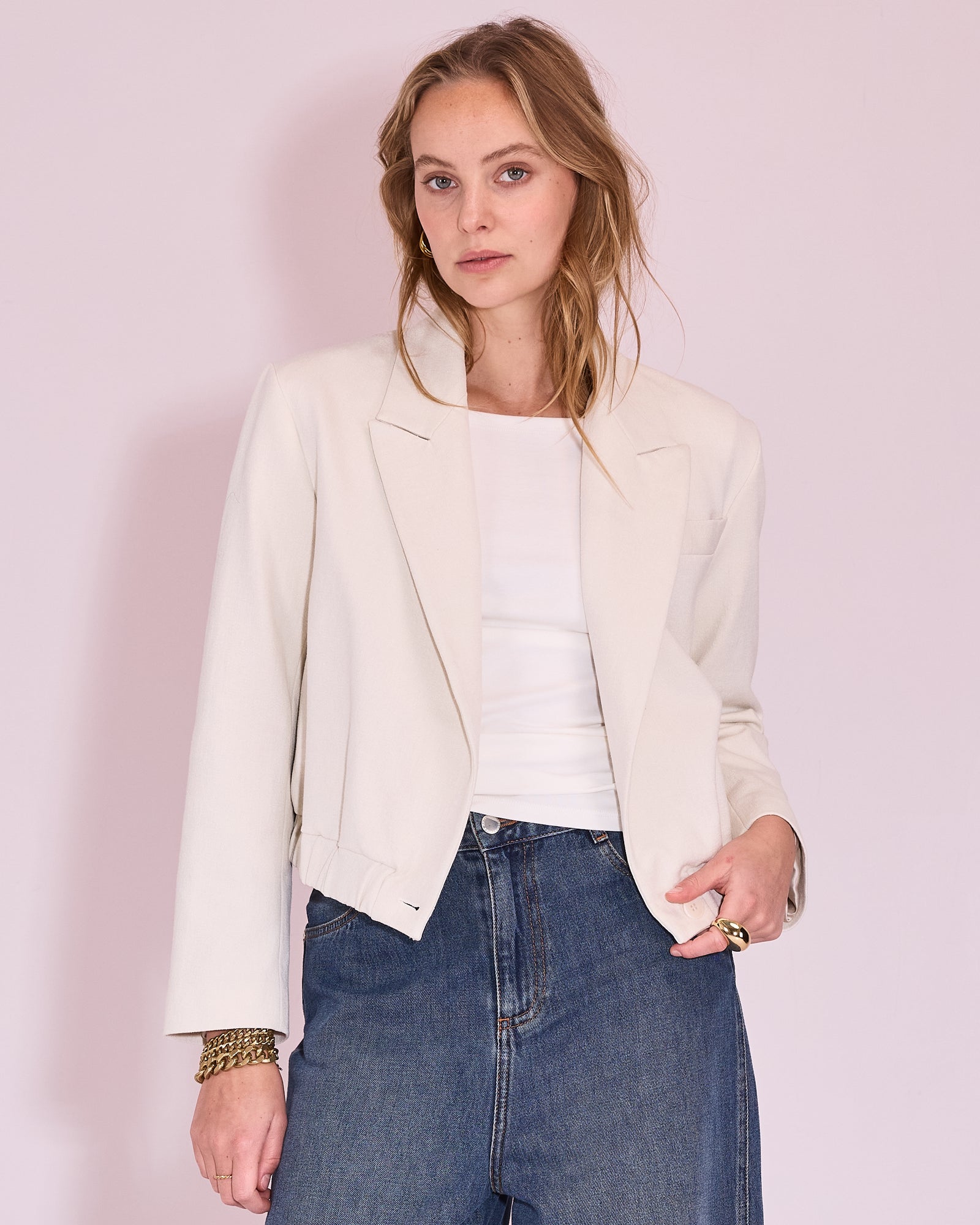 Jay blazer in ecru