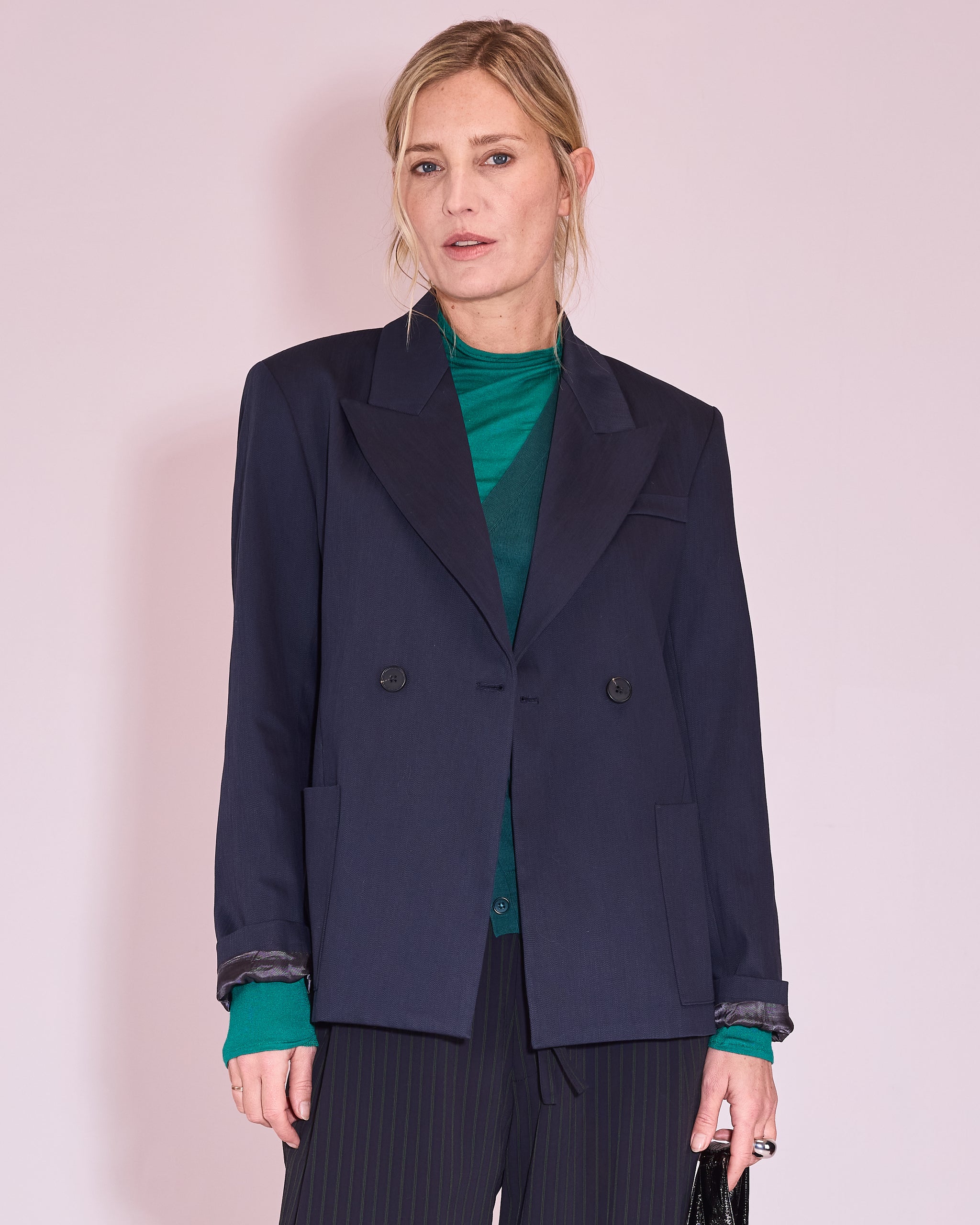 Davos blazer in midnight blue