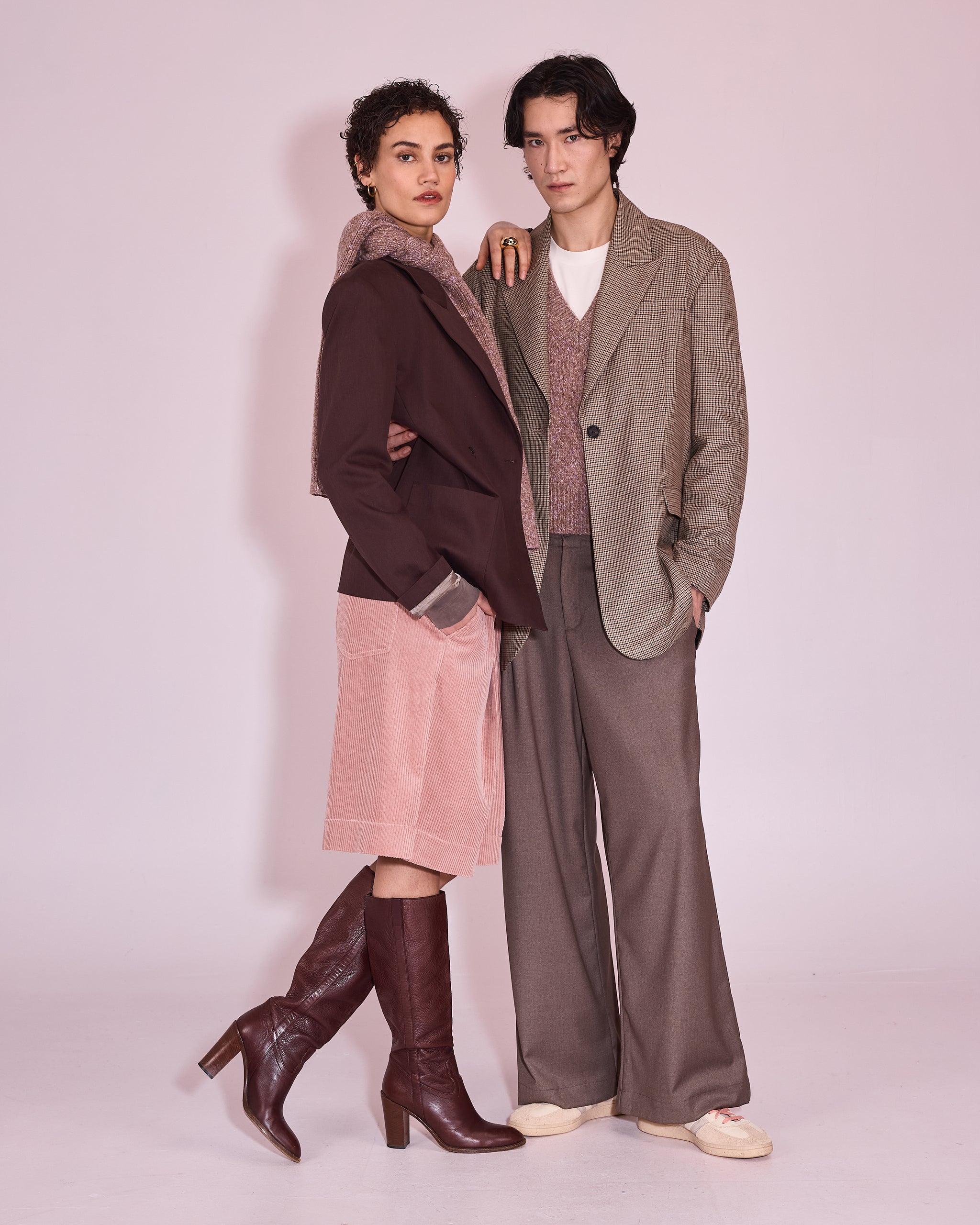 Davos blazer in dark chocolate