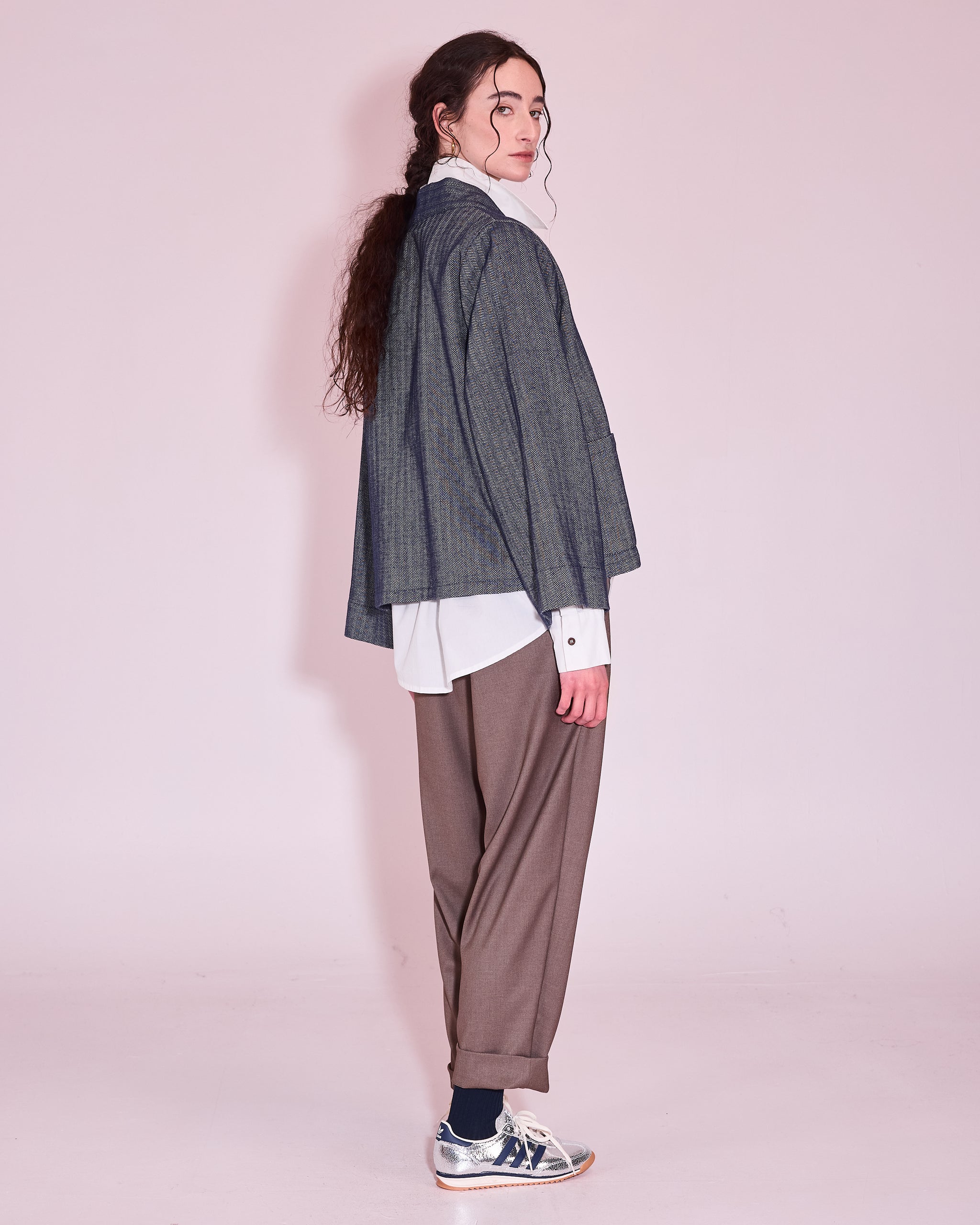 Flenn kimono in academy blue