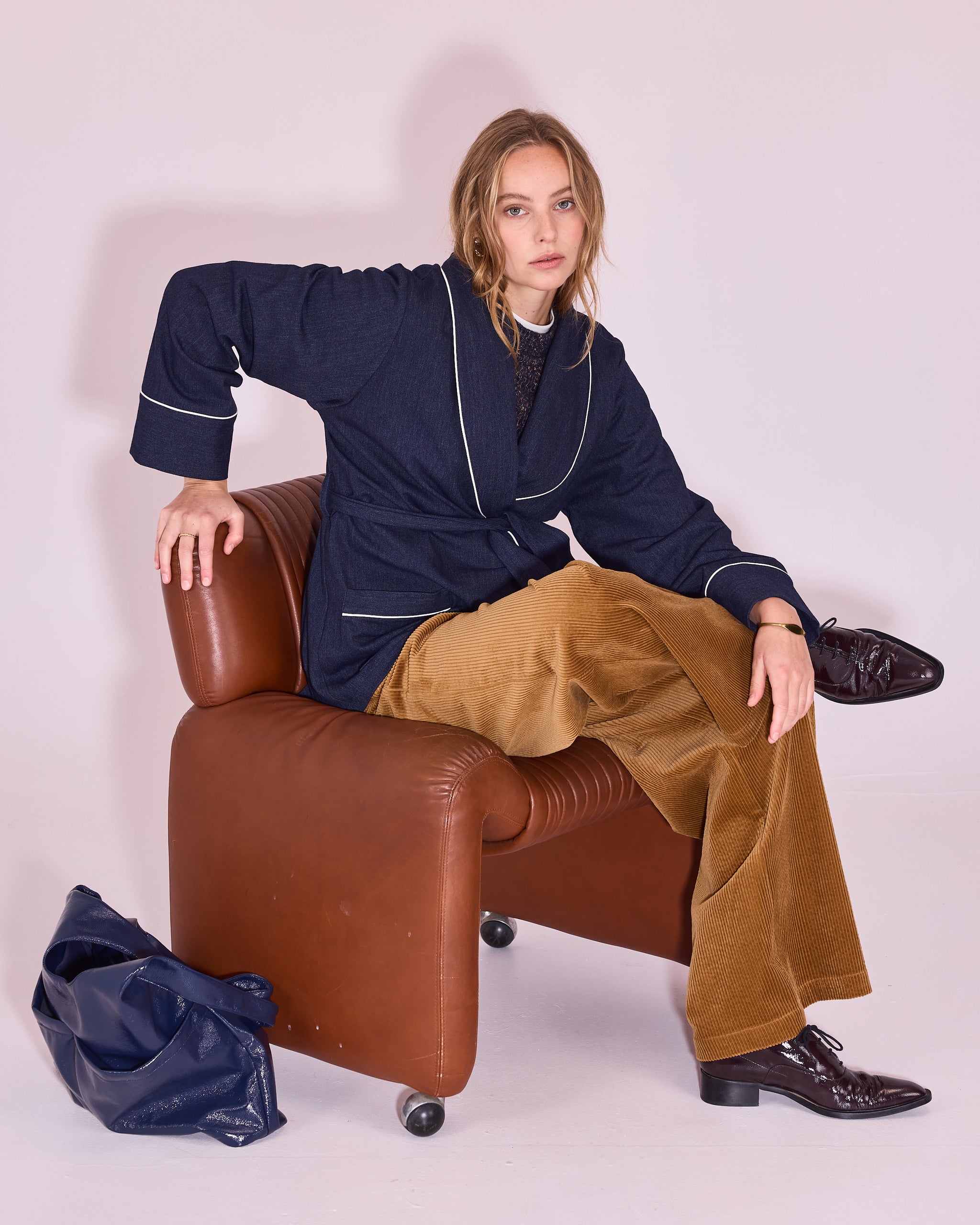Joseph vest in dark blue
