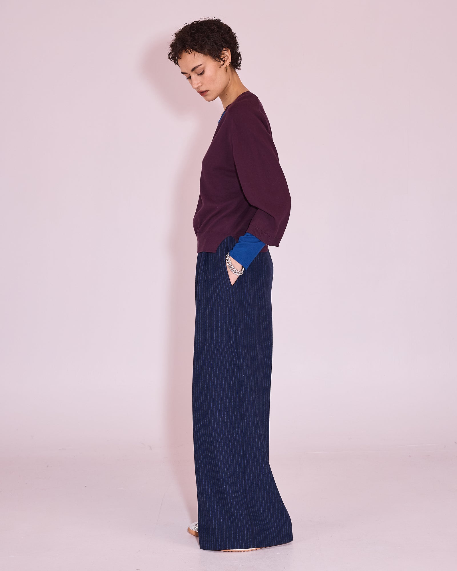 Jacona trui in plum