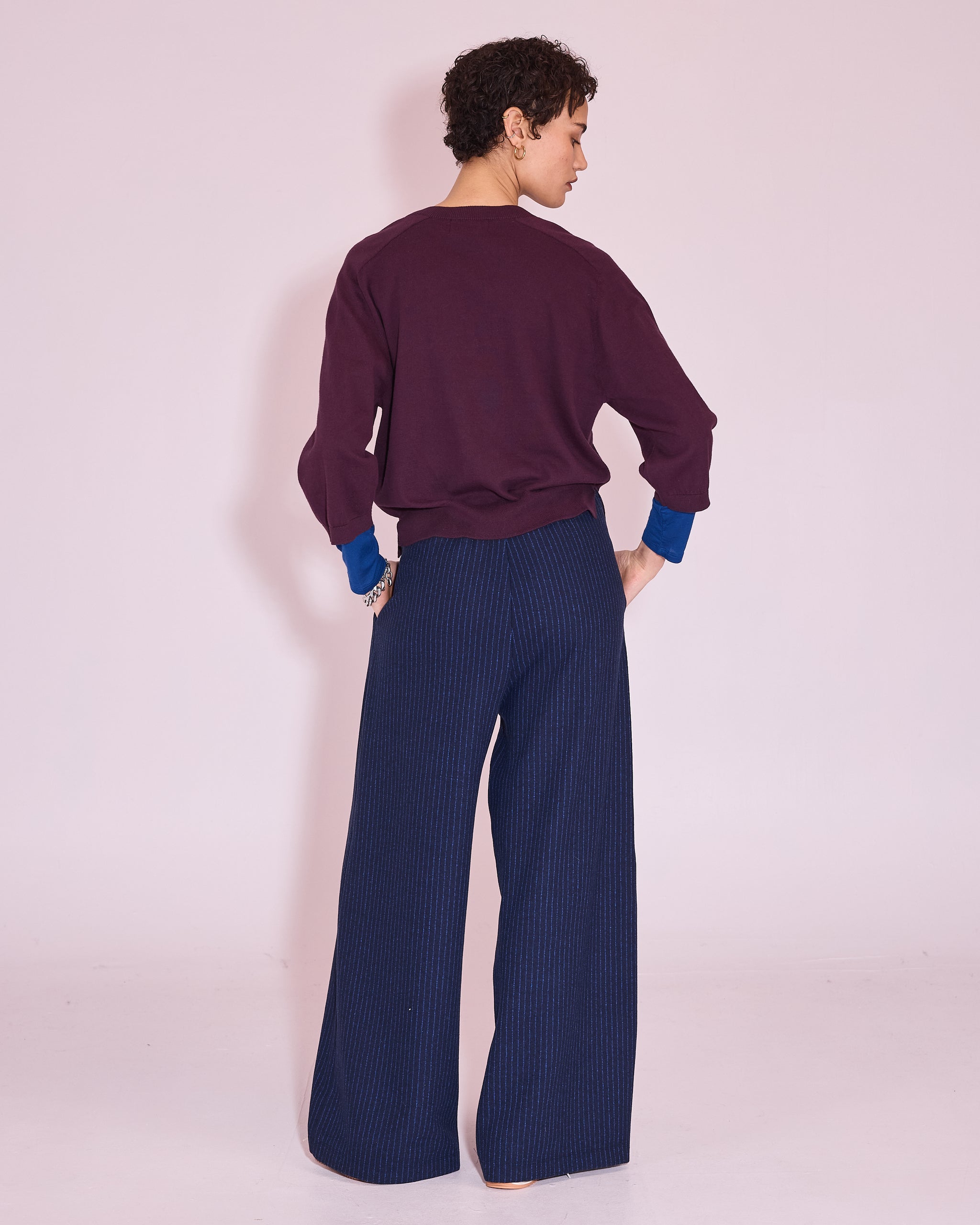 Jacona trui in plum