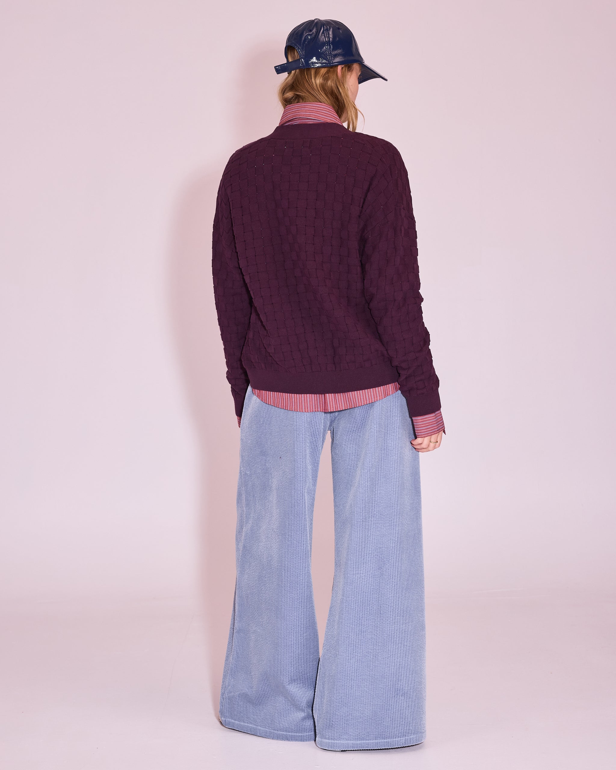 Jaffrey cardigan in plum