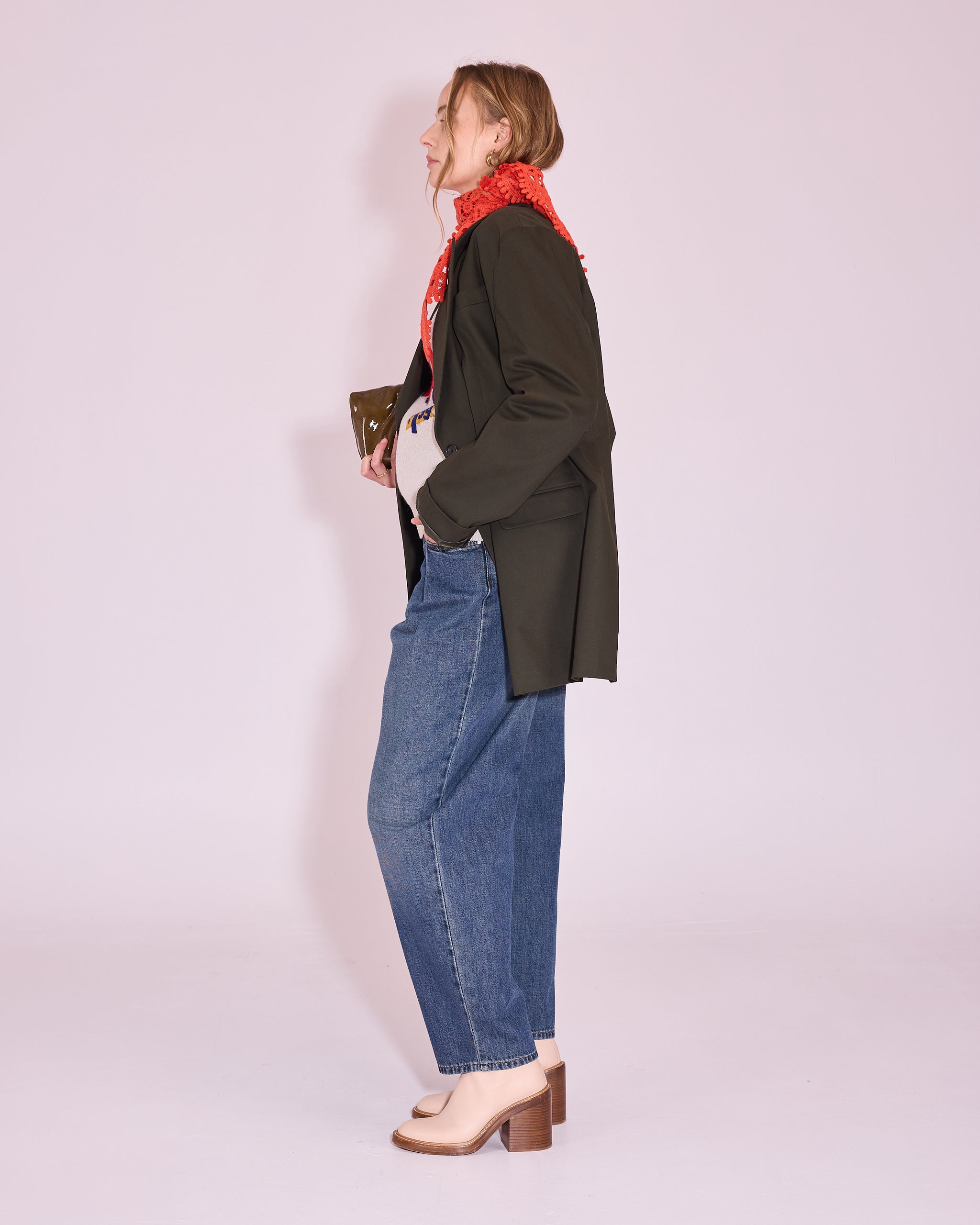 Jamalie sjaal in mandarin red