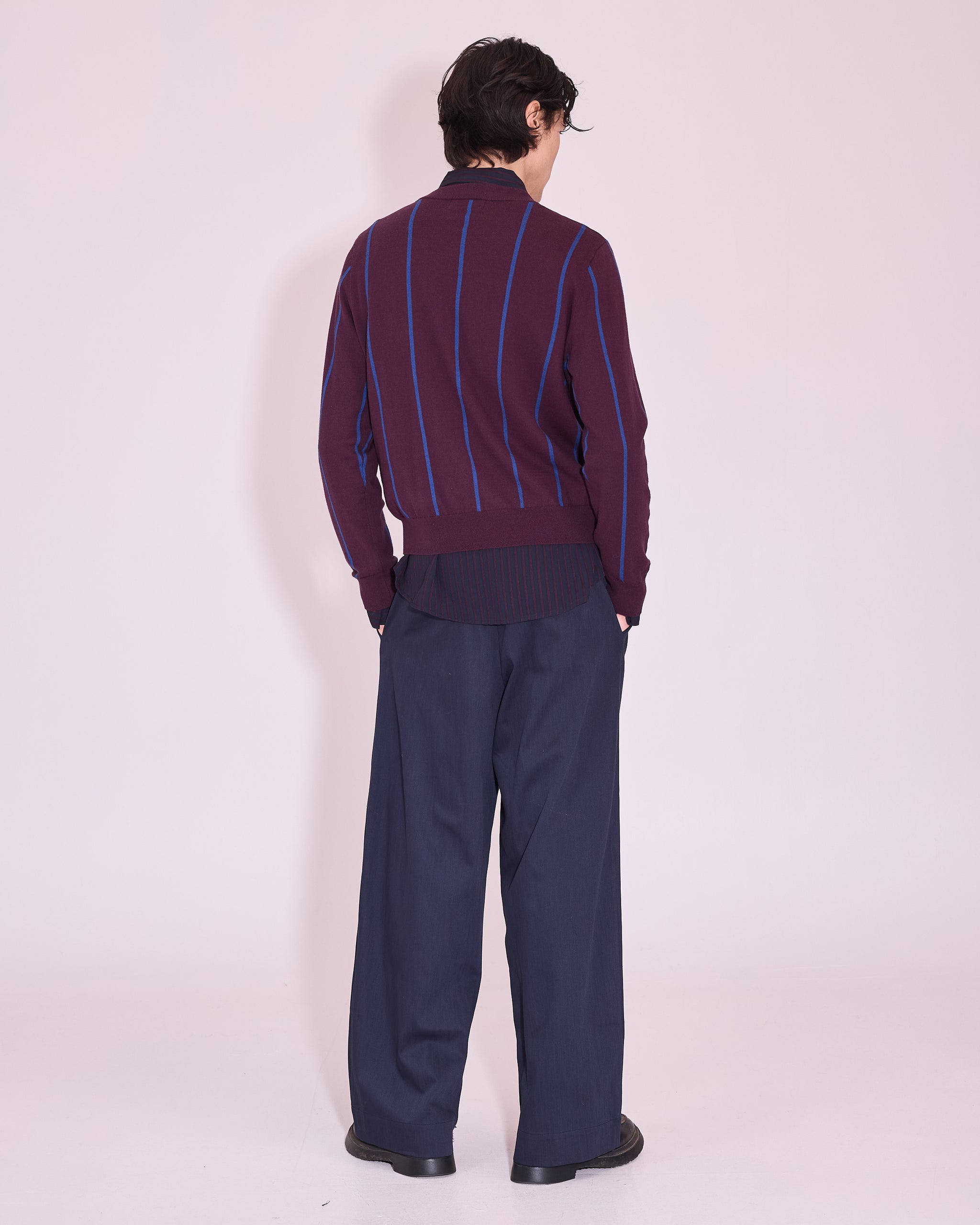 Jackson jumper in plum / blue