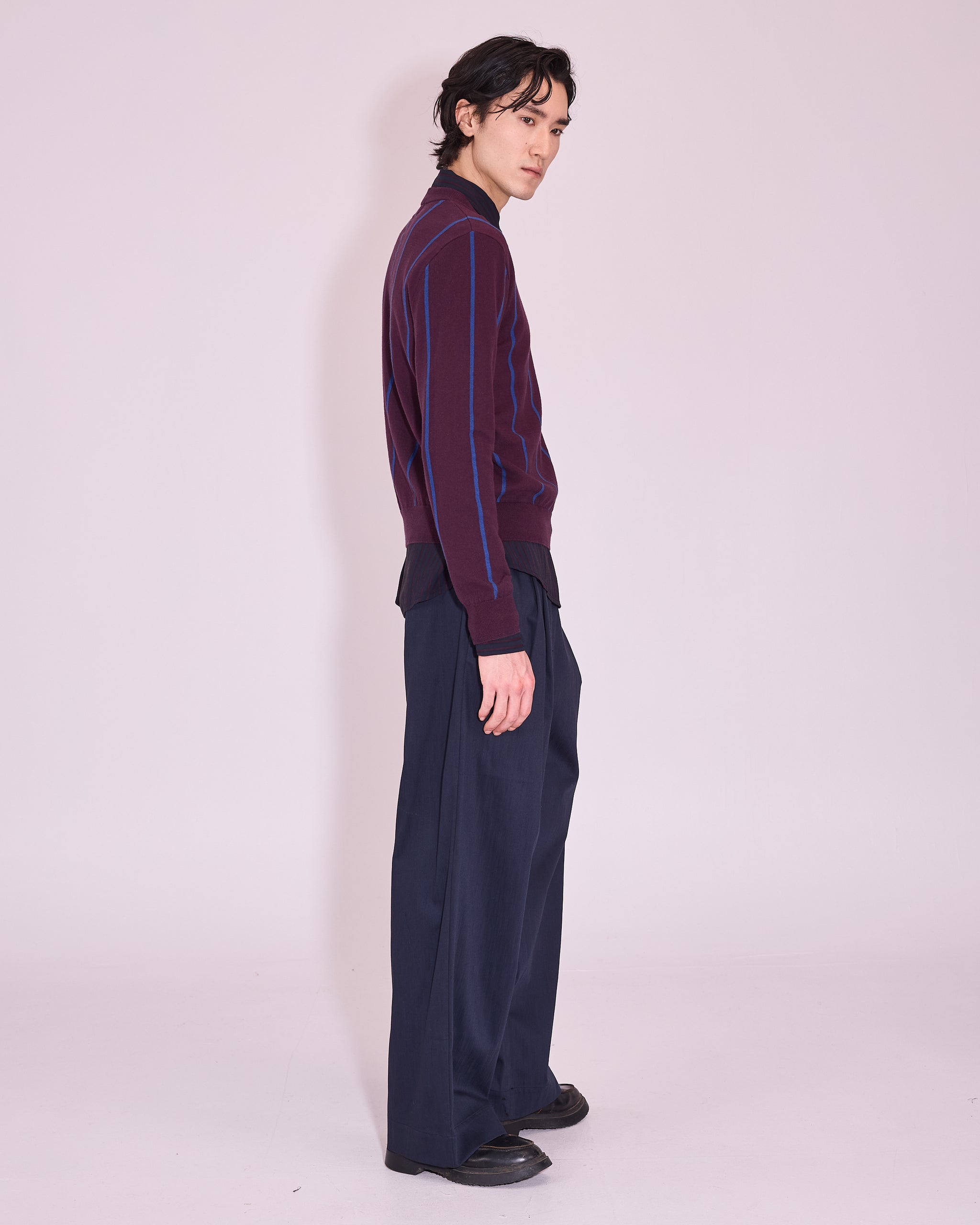 Jackson jumper in plum / blue