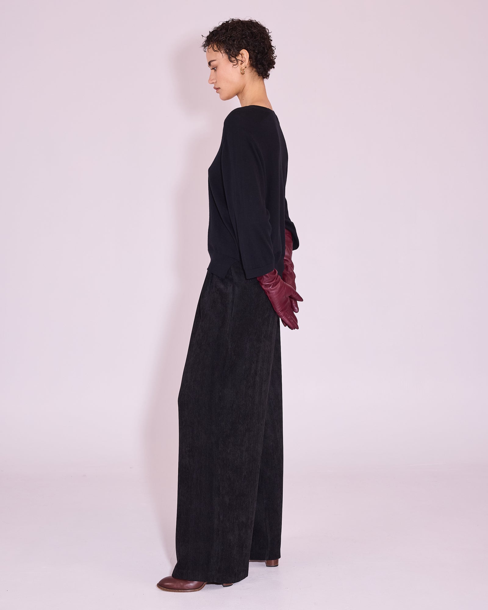 Jadara knitted sweater in black