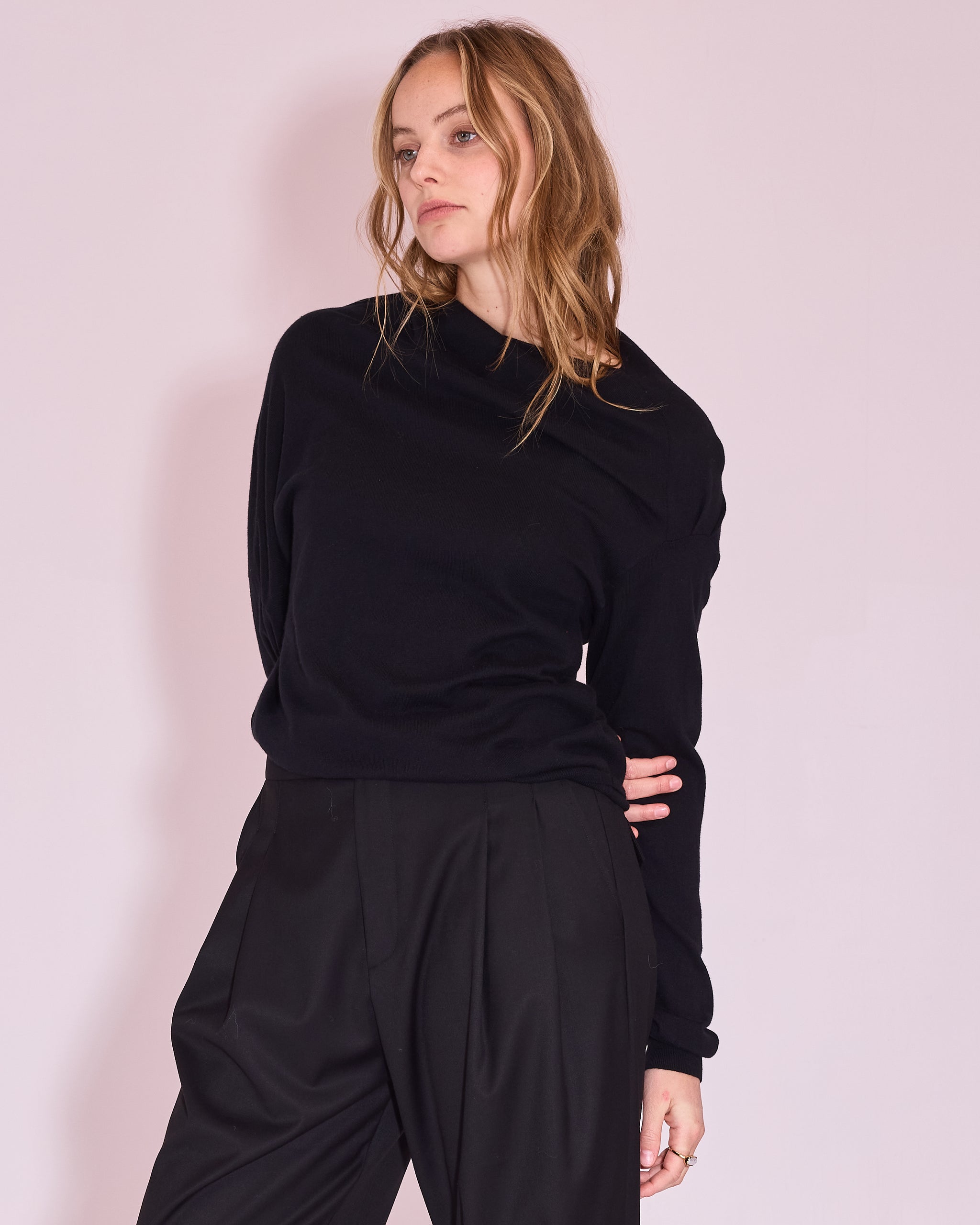 Jerez knitted sweater in black