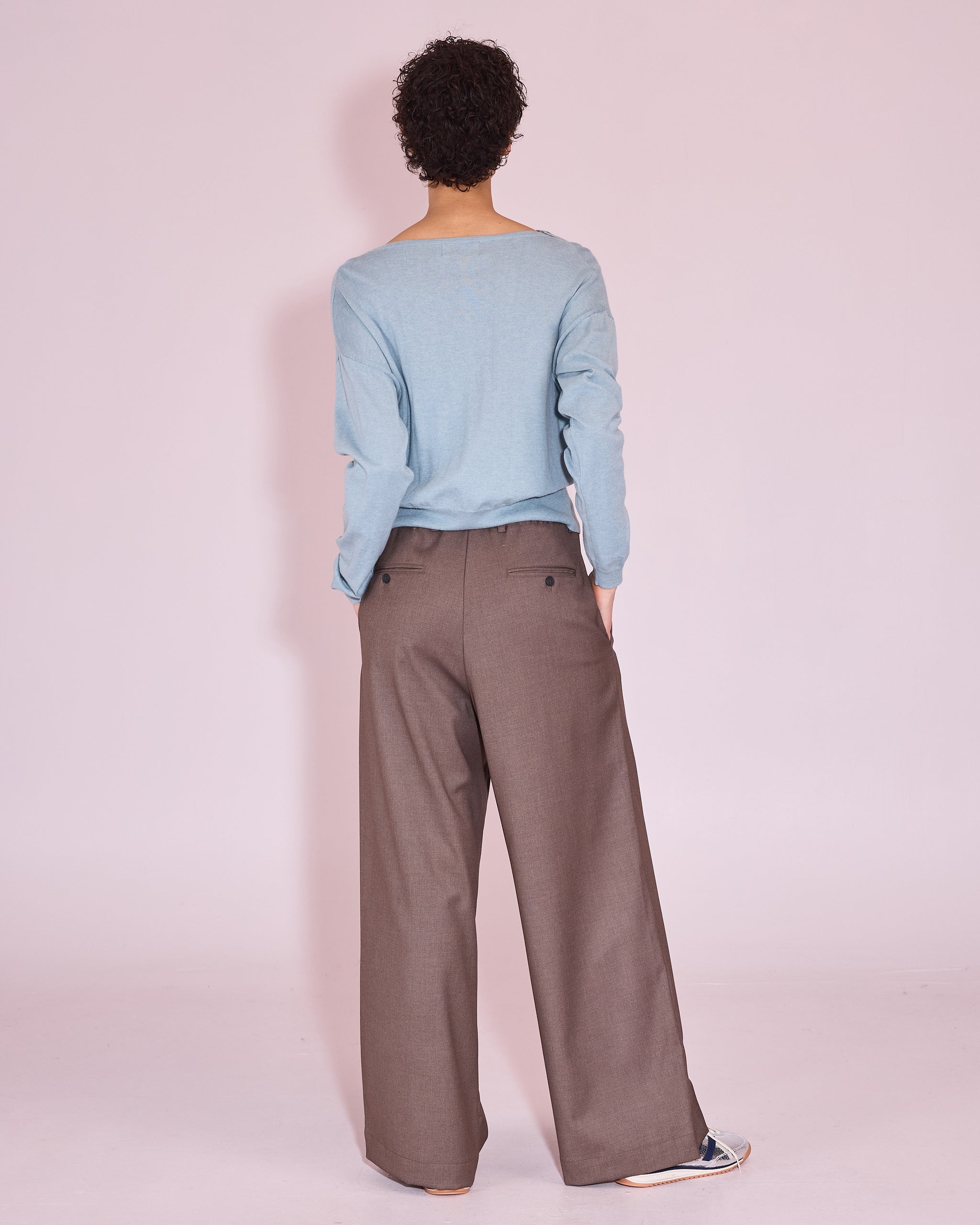 Jinzhou knitted sweater in cloud blue