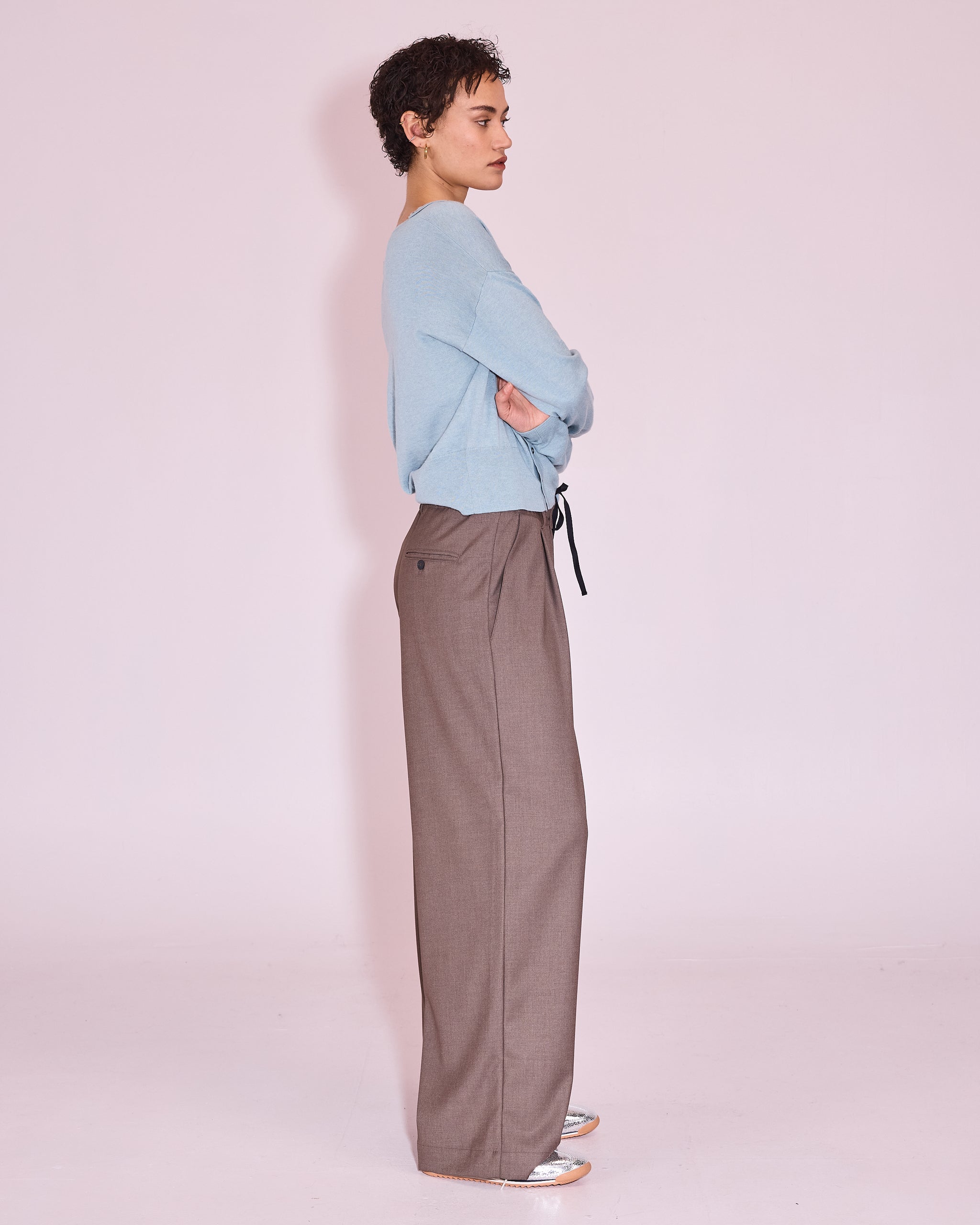 Jinzhou knitted sweater in cloud blue