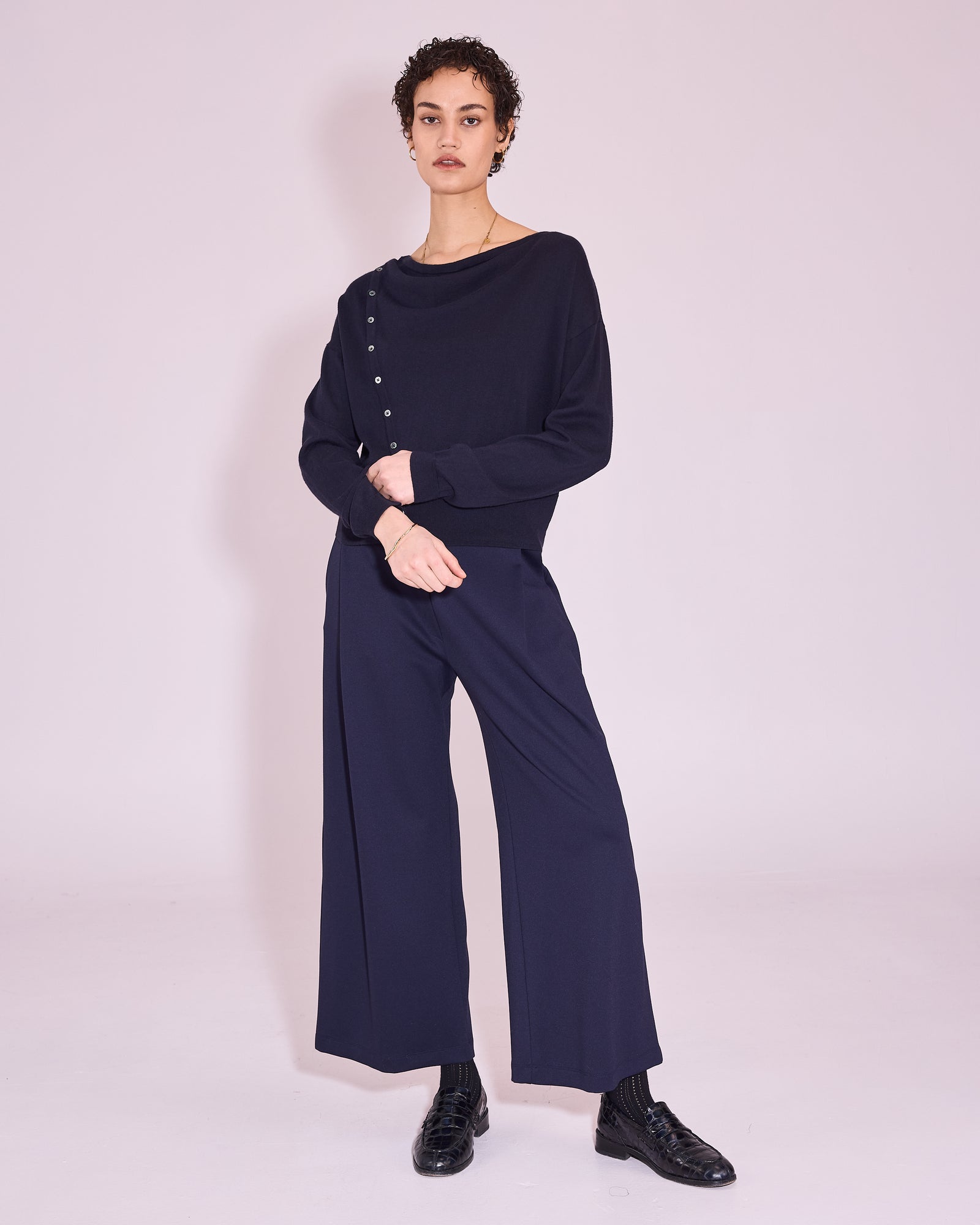 Jinzhou trui in midnight blue