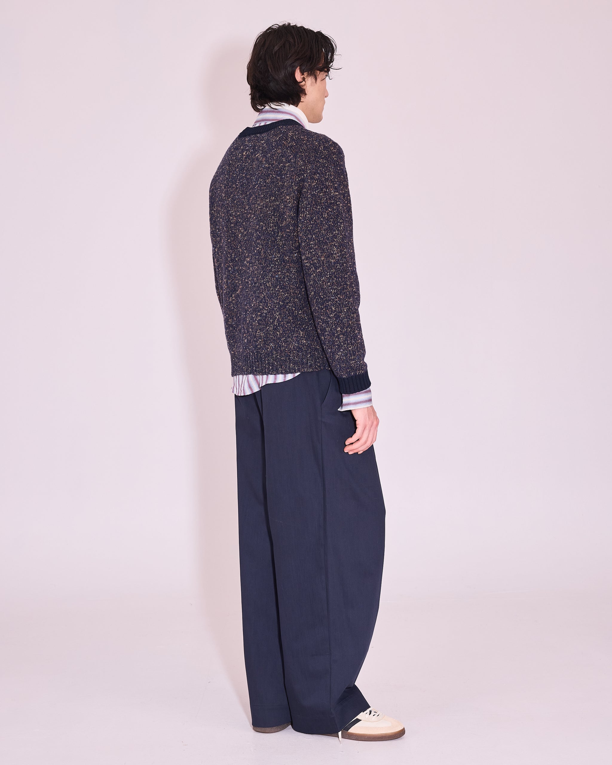 Jefferson trui in midnight blue / amber