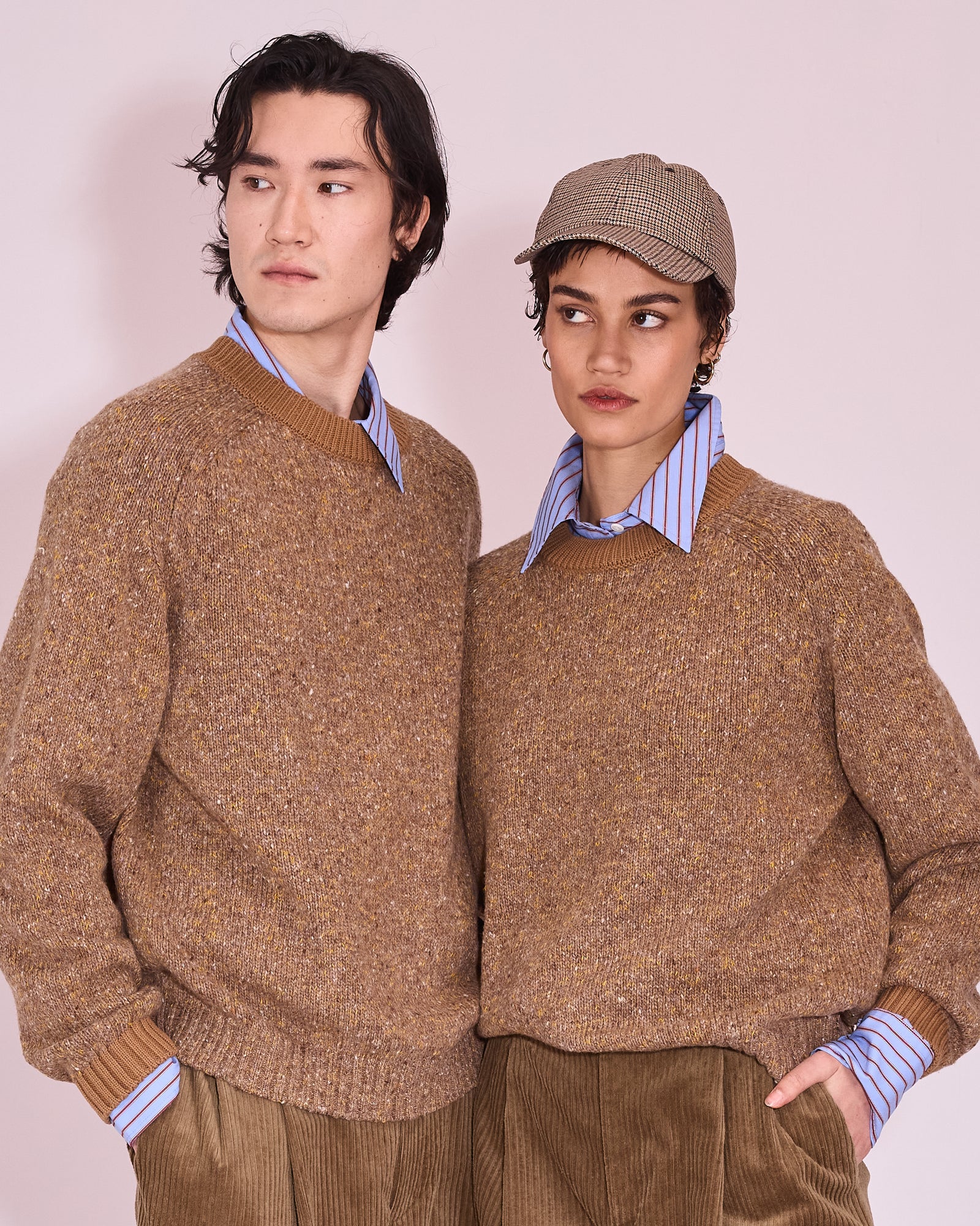 Jefferson trui in camel / corn