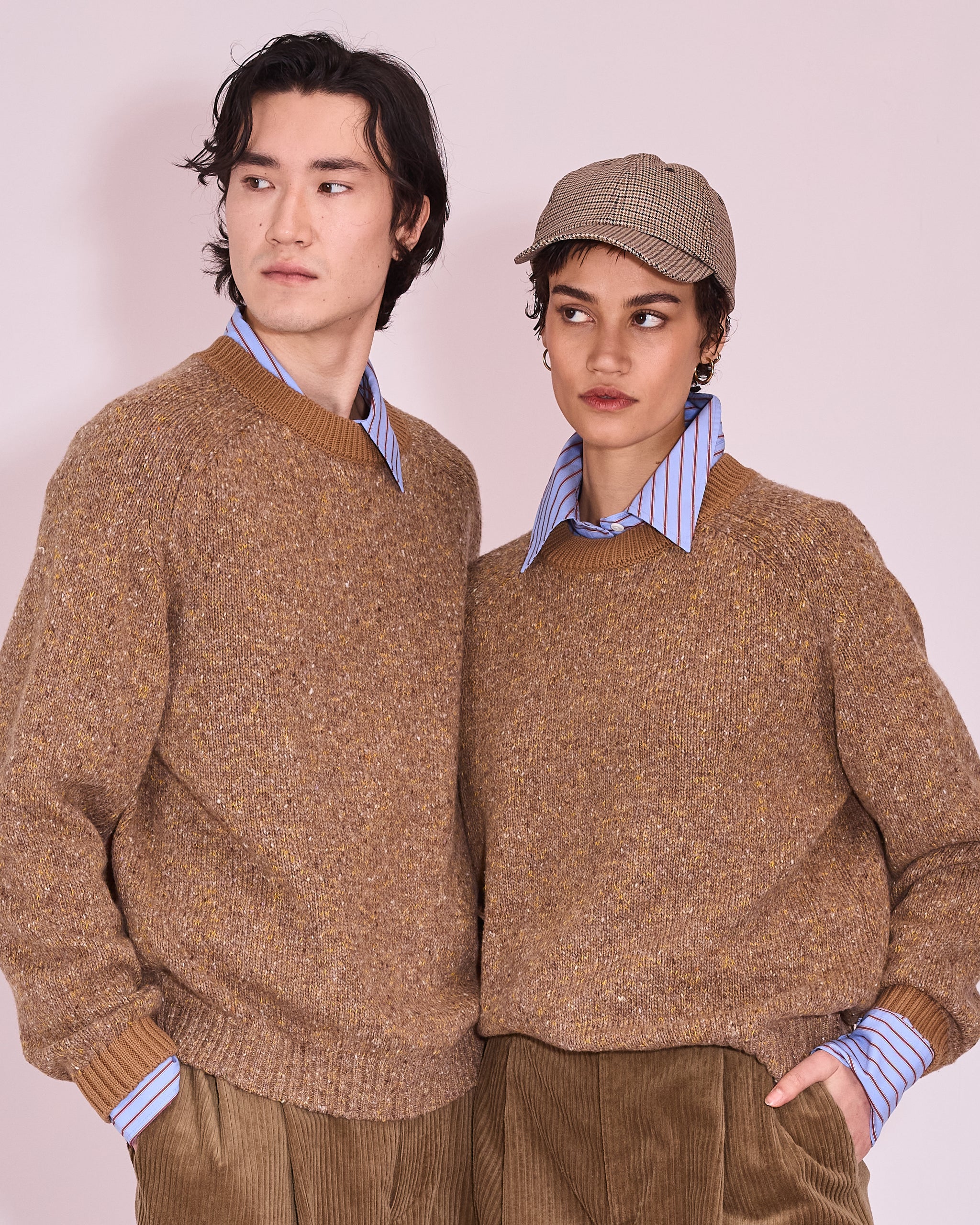 Jefferson trui in camel / corn