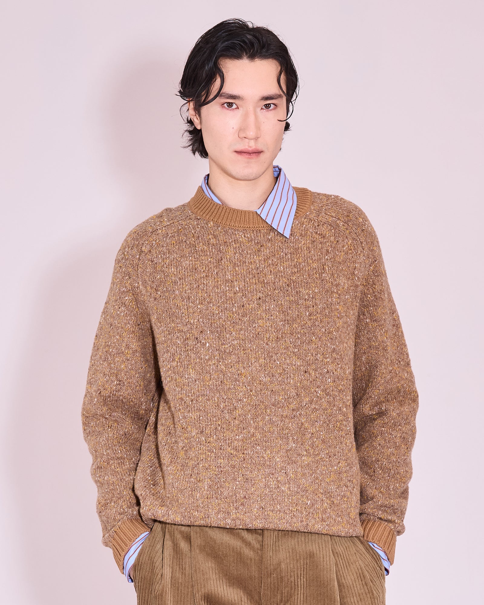 Jefferson trui in camel / corn