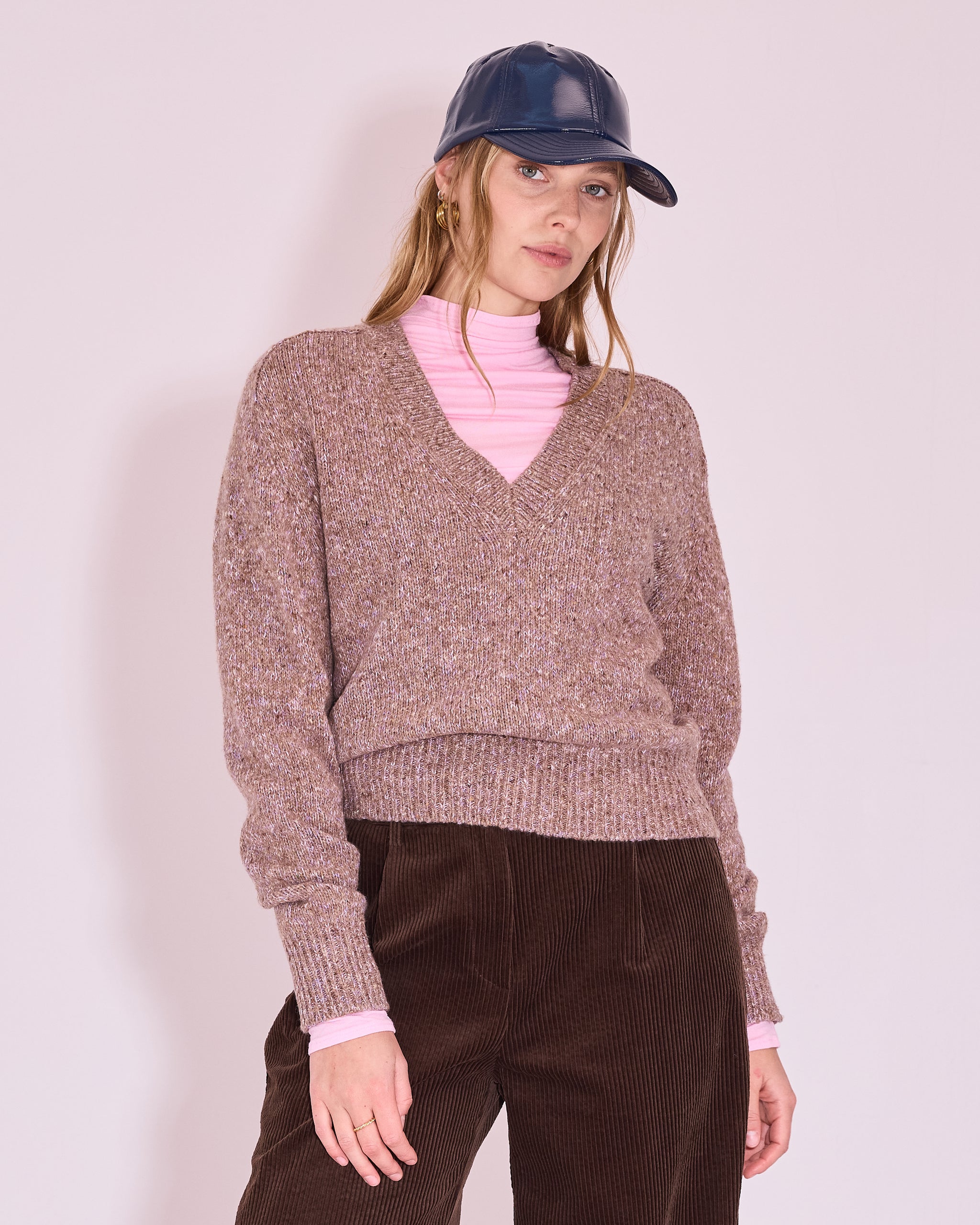 Jerevan trui in nomad / pink lavender