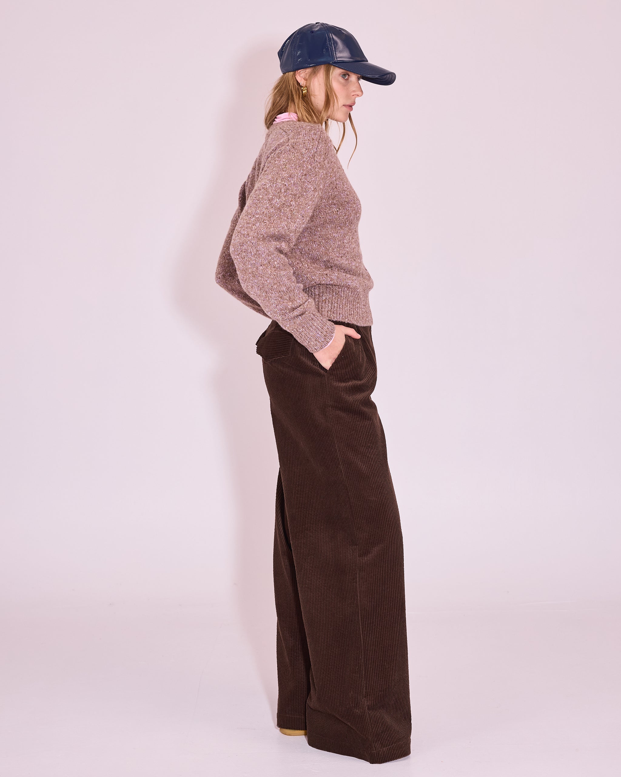 Jerevan trui in nomad / pink lavender