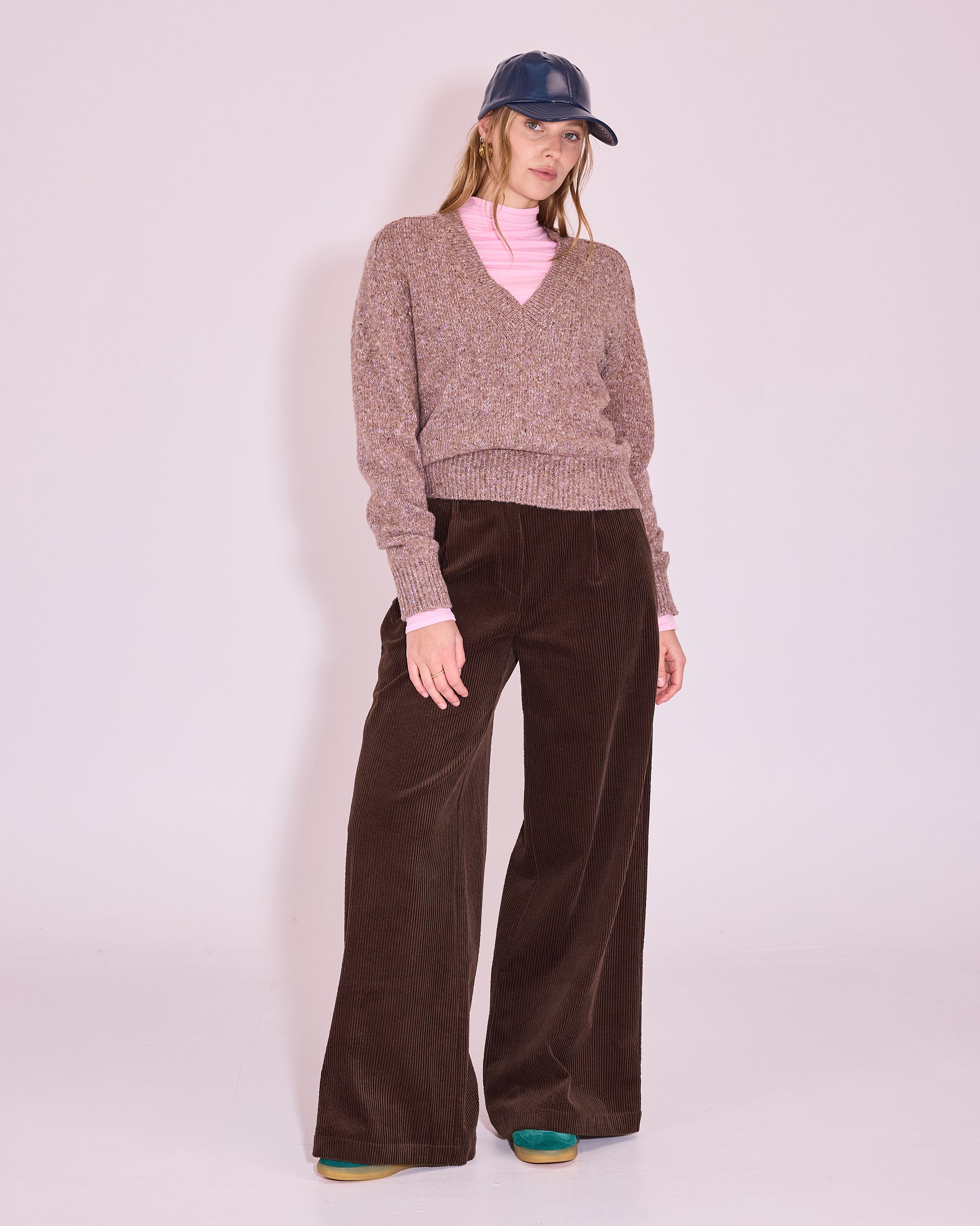 Jerevan trui in nomad / pink lavender