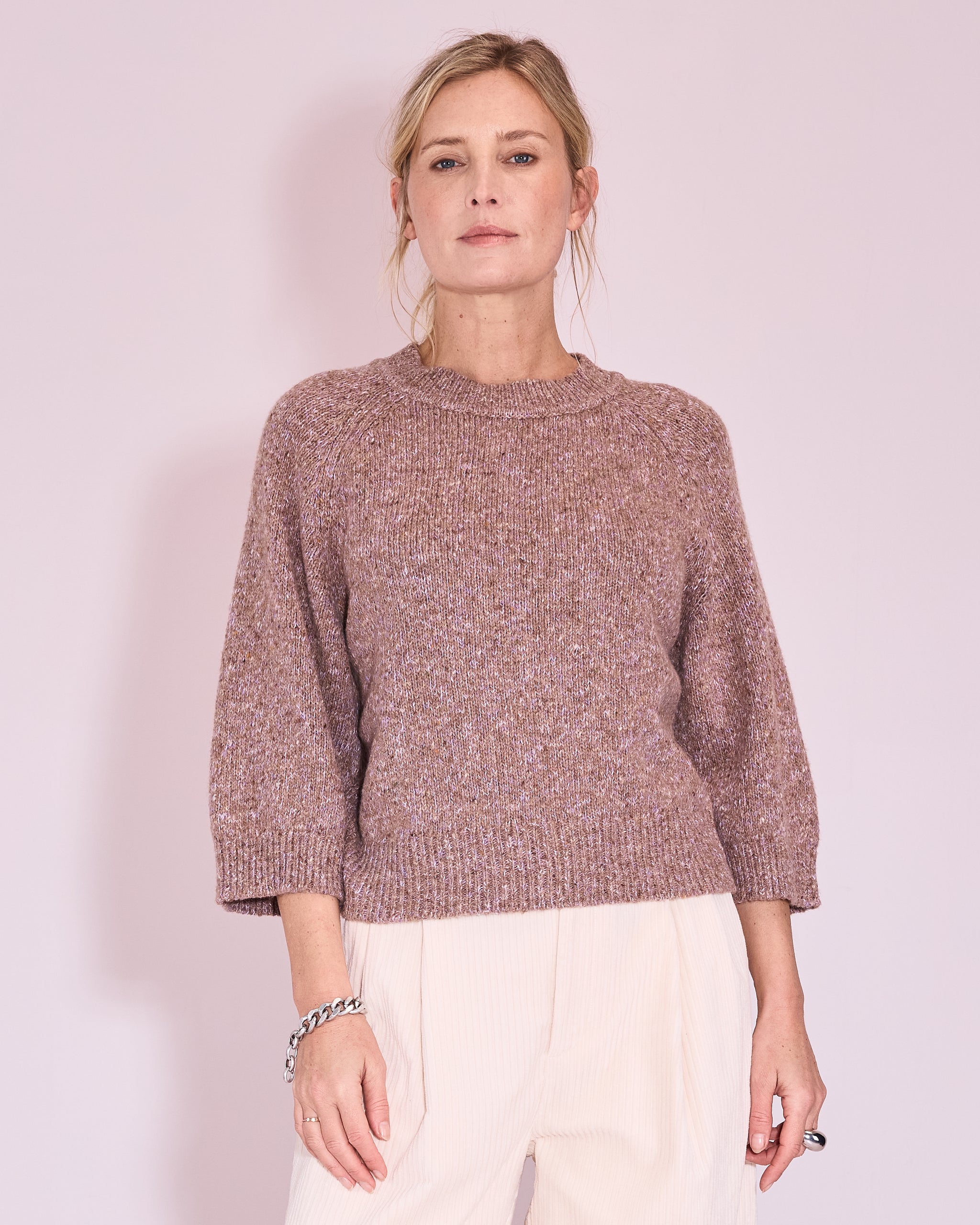 Jakarta trui in nomad / pink lavender
