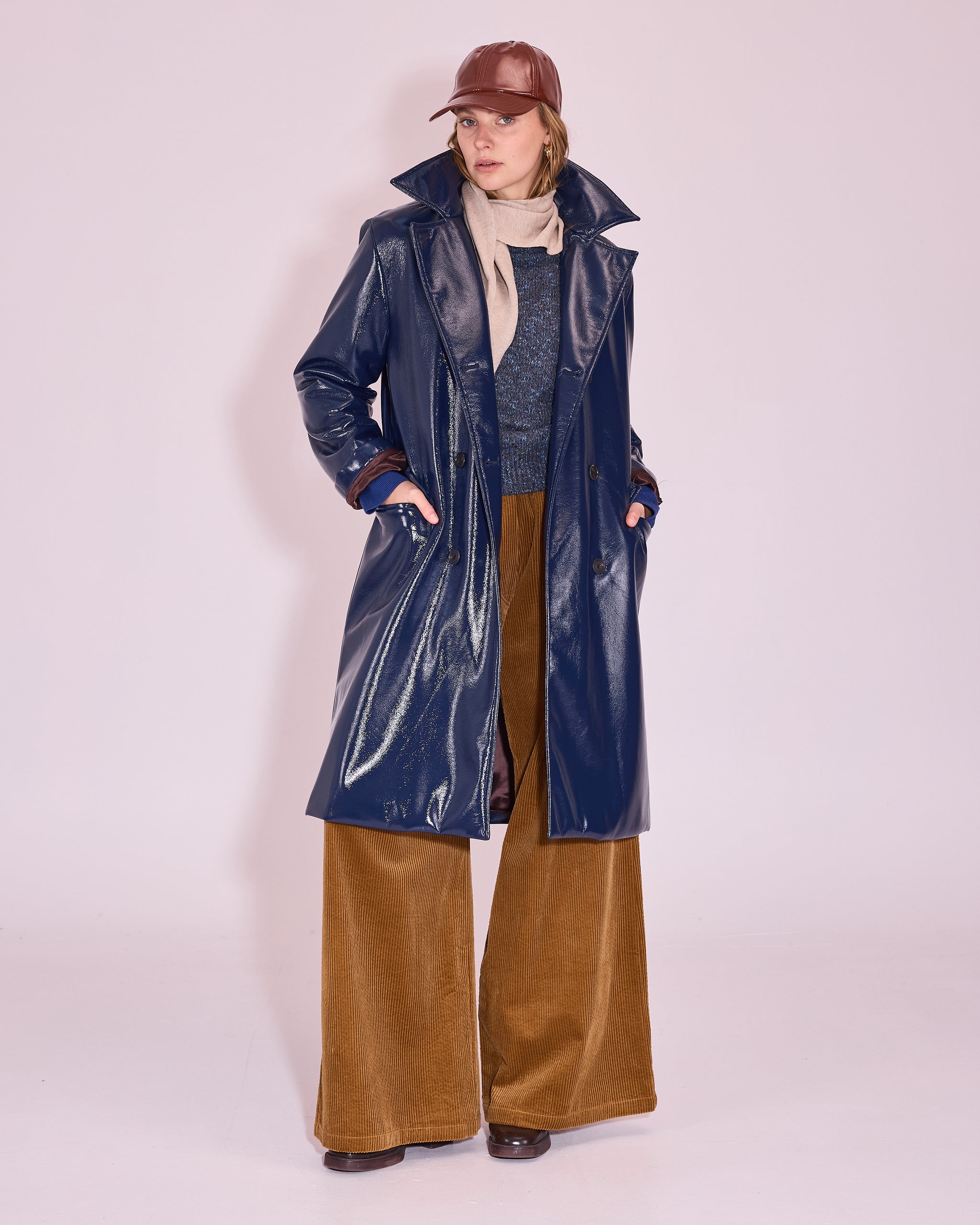 Jakarta trui in grey / river blue
