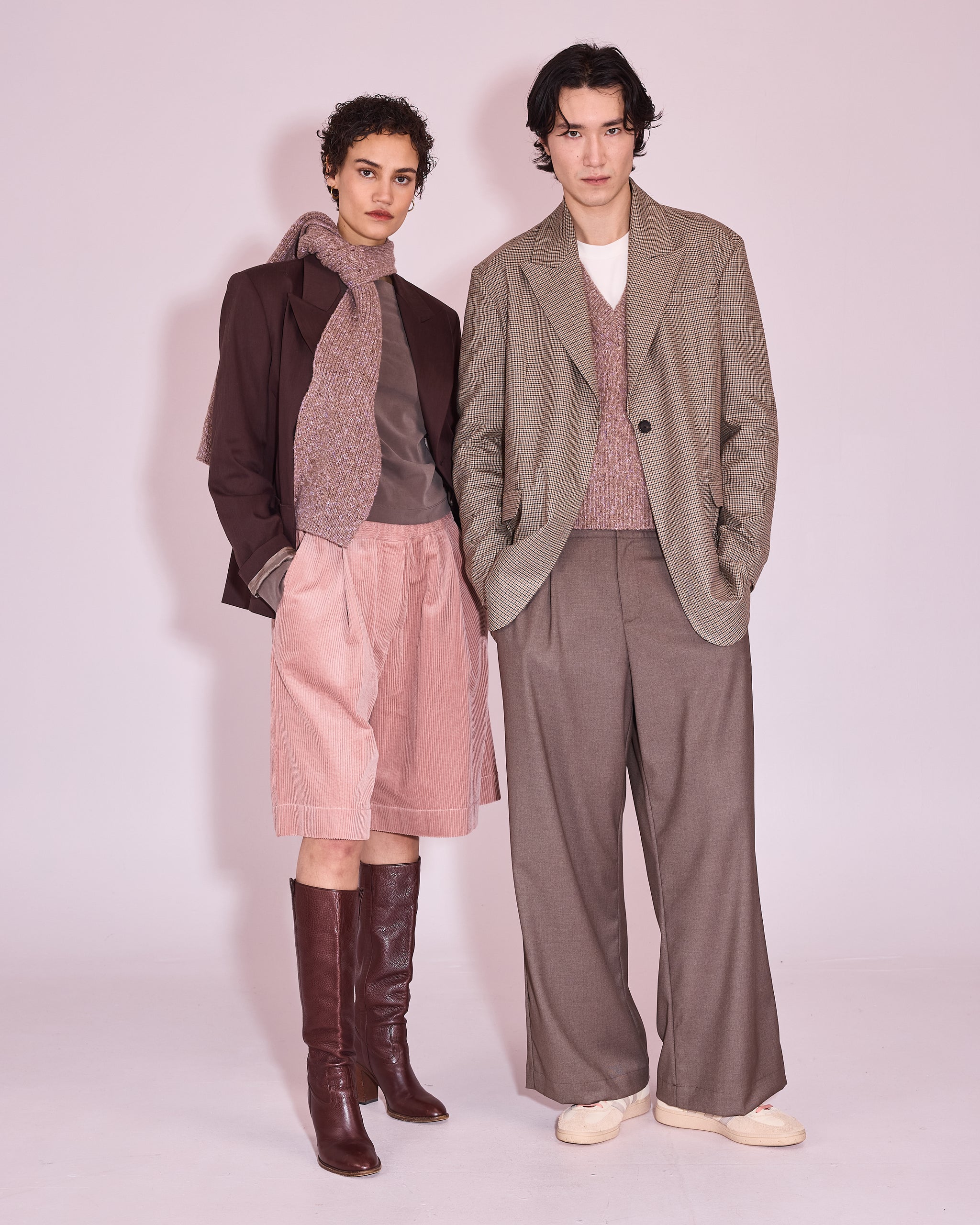 Jelgava sjaal in nomad / pink lavender