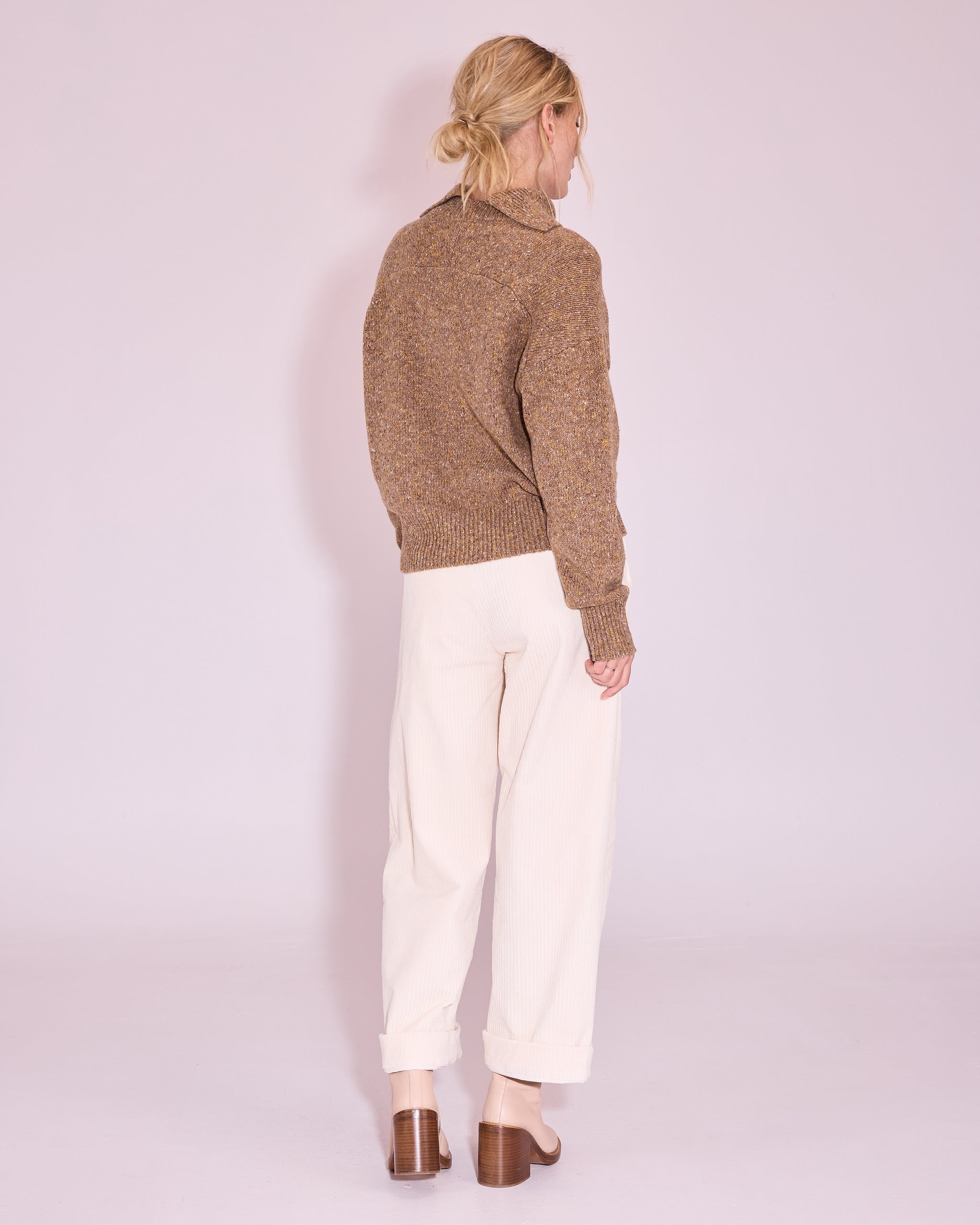 Joure trui in camel / corn
