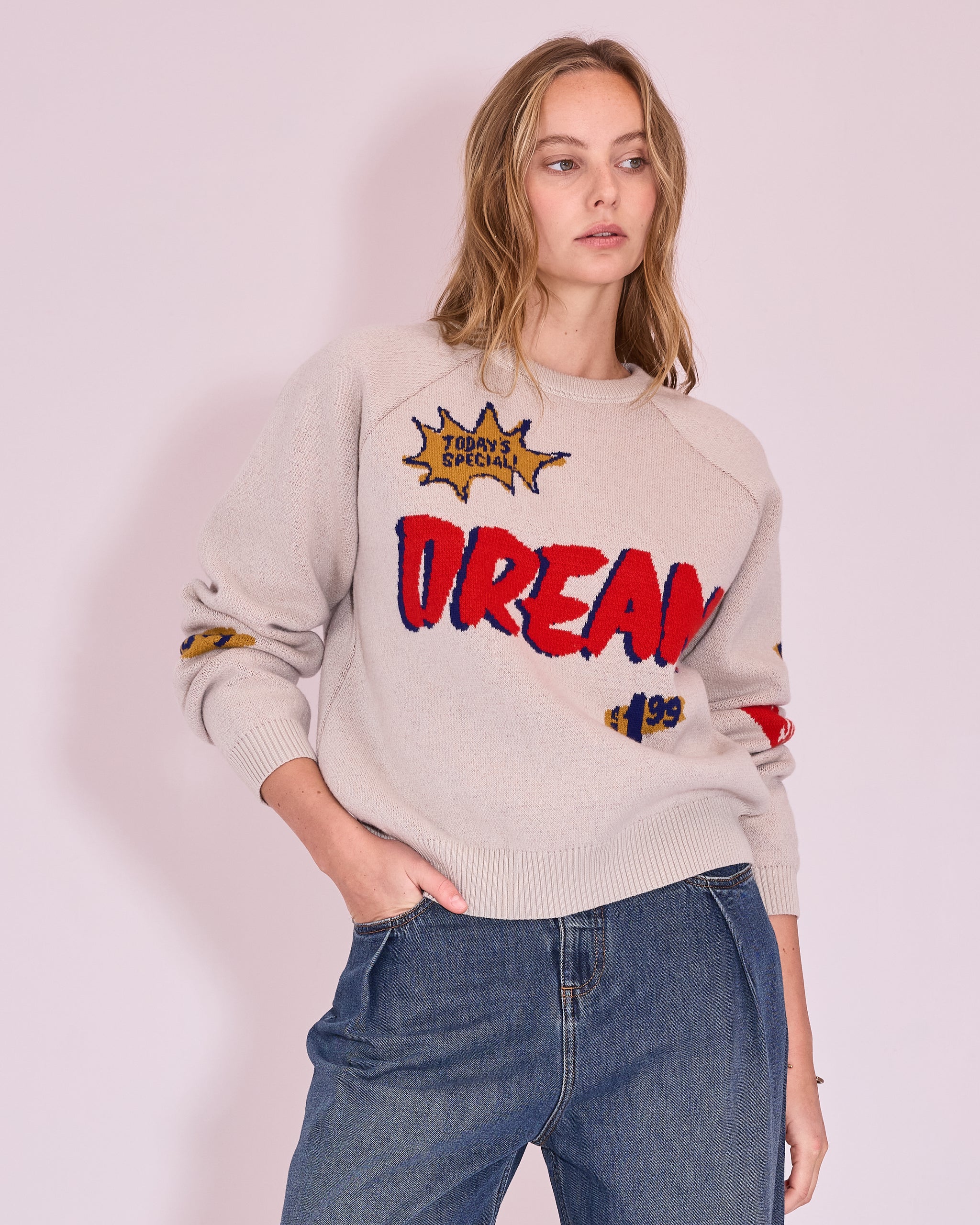 Jasper DREAM jumper in chalk white