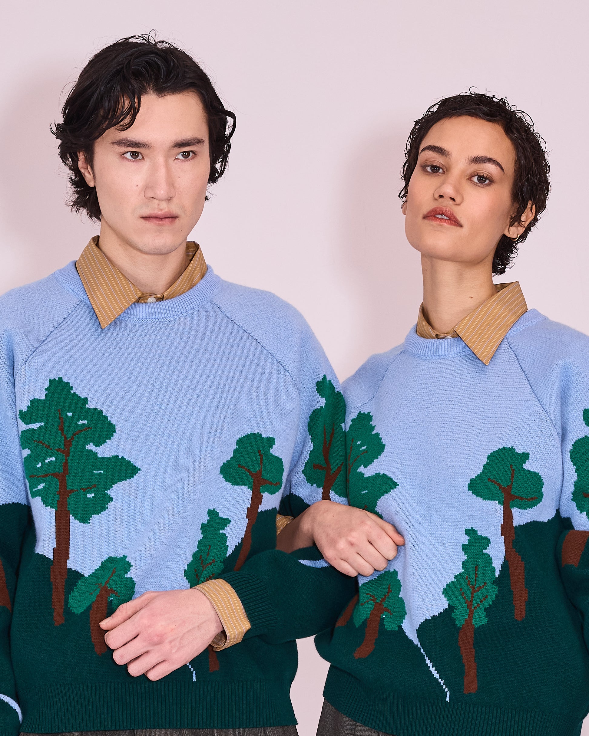 Jeumont trui in powder blue