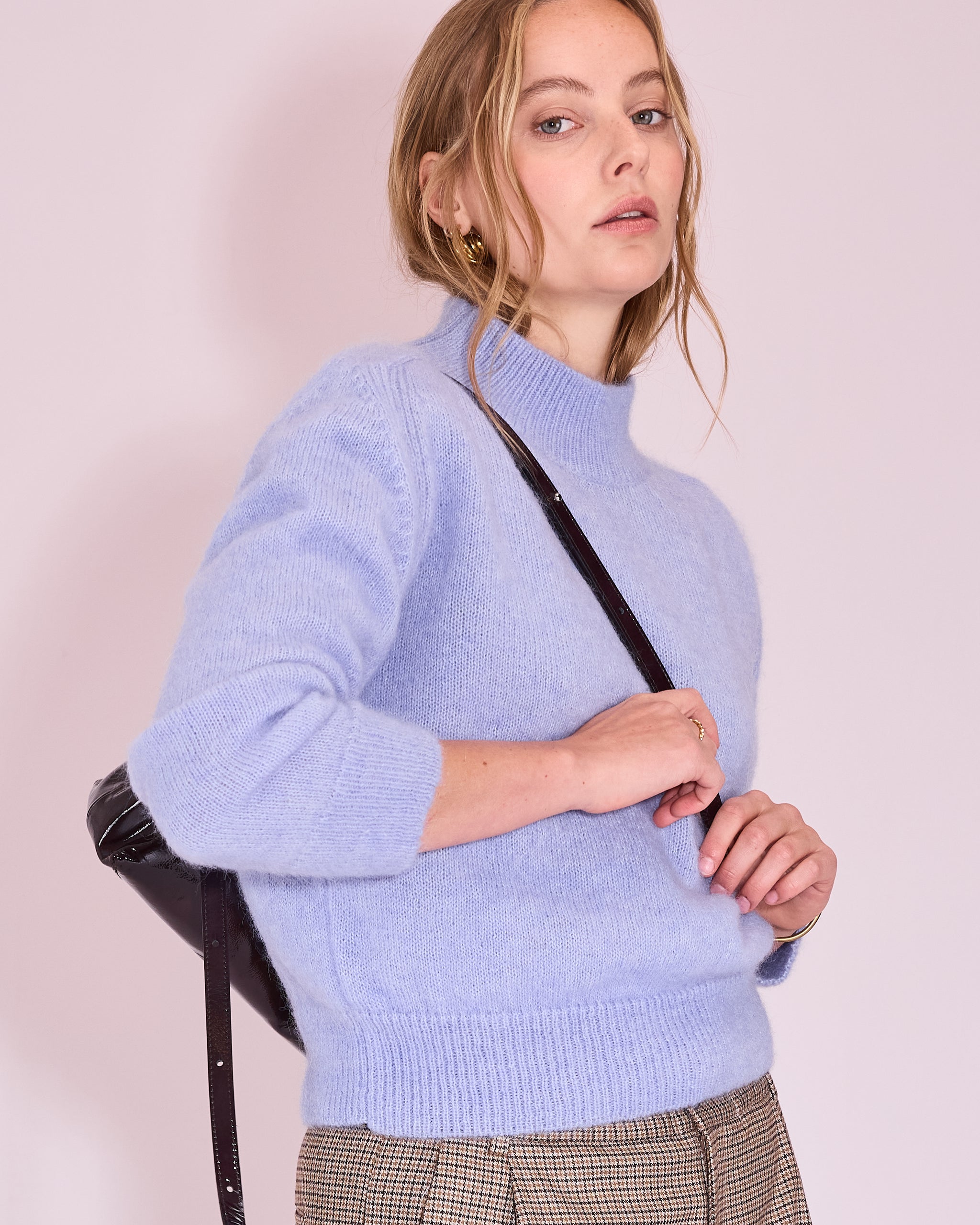 Juneau trui in soft lavender