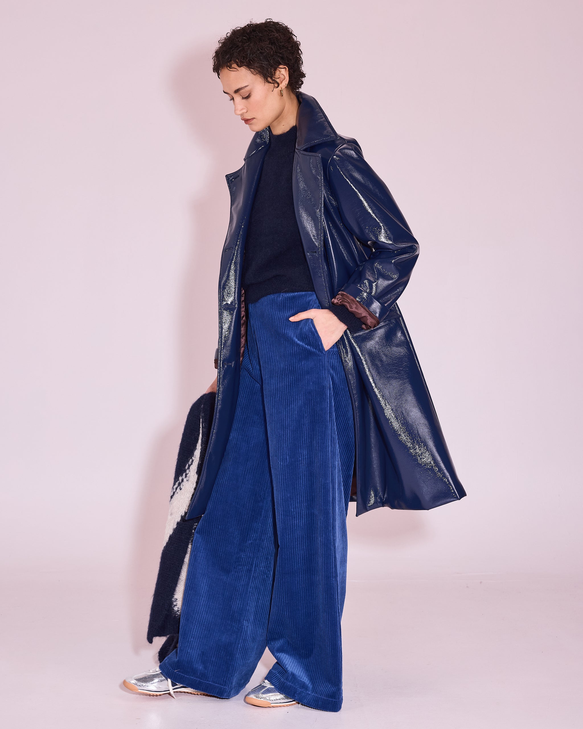 Juneau trui in midnight blue