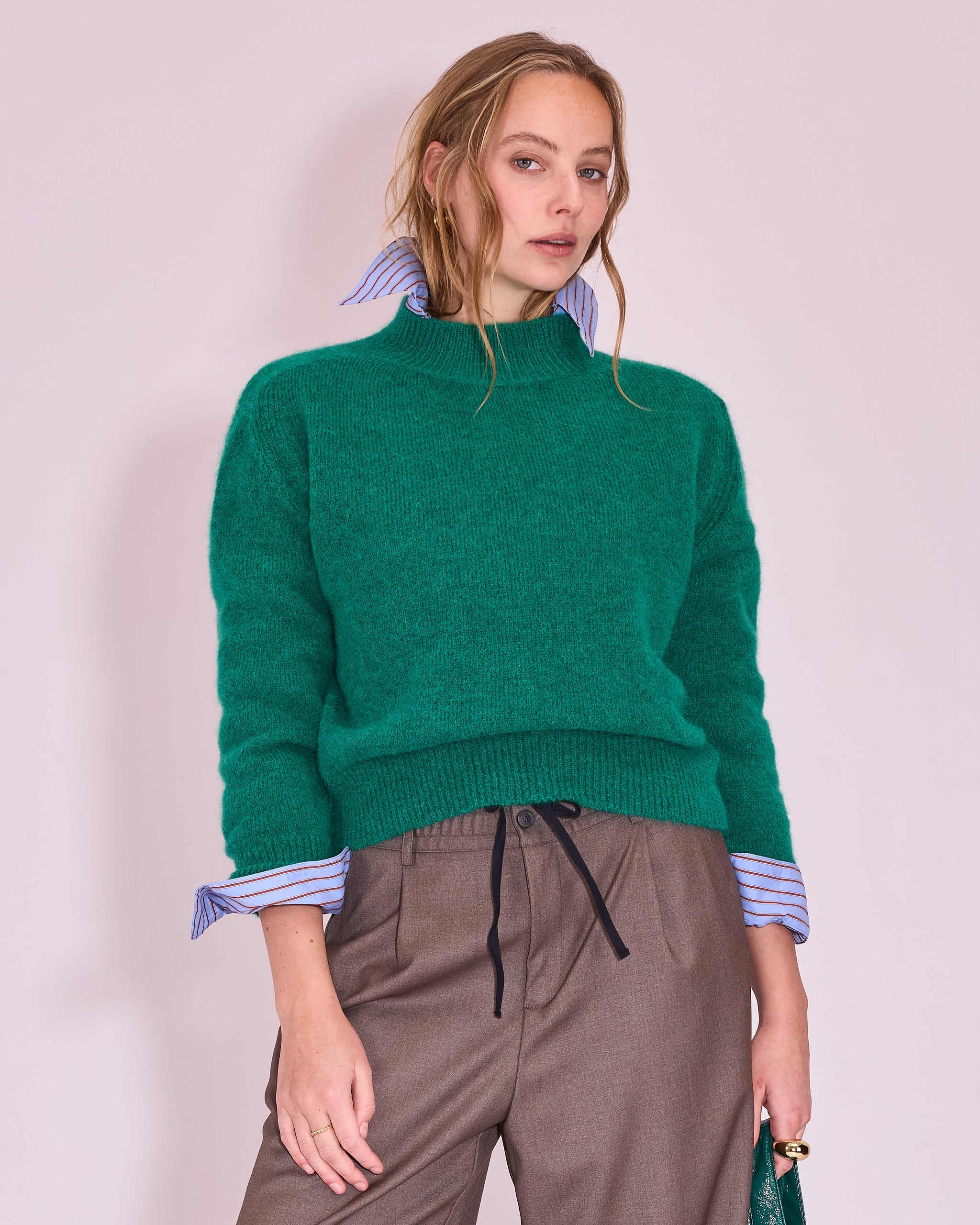 Juneau trui in emerald
