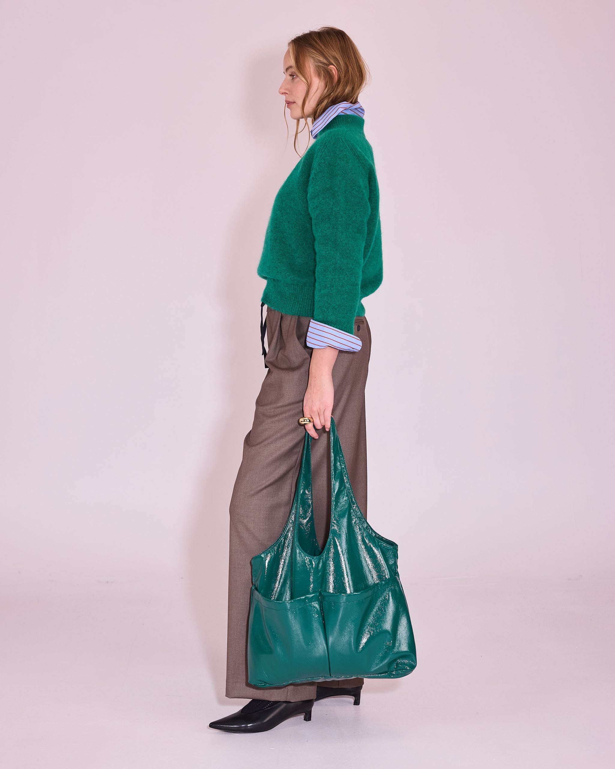 Juneau trui in emerald